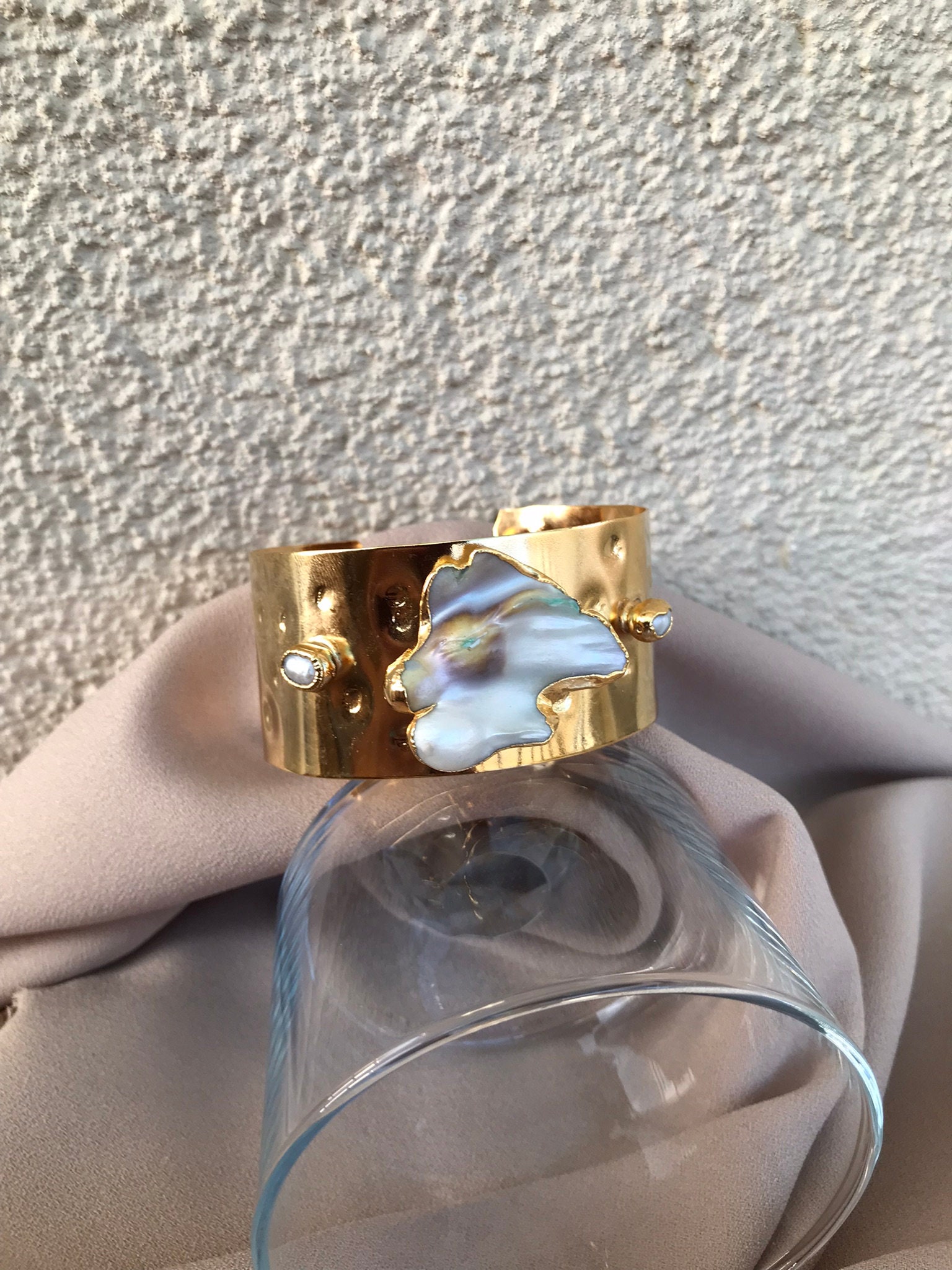 Kalın Düzensiz Barok İnci Bileklik