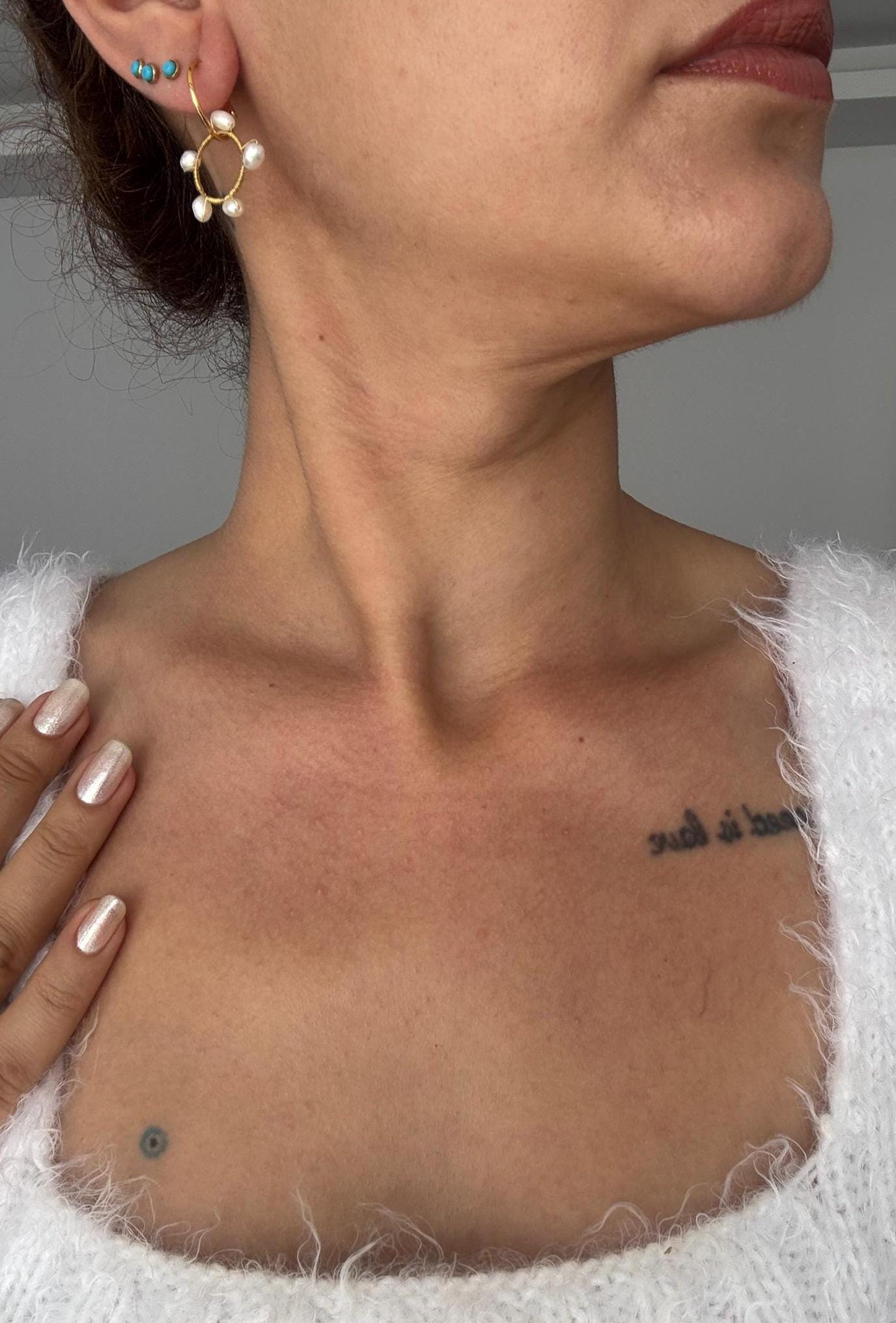 Tel Sarma İnci Küpe