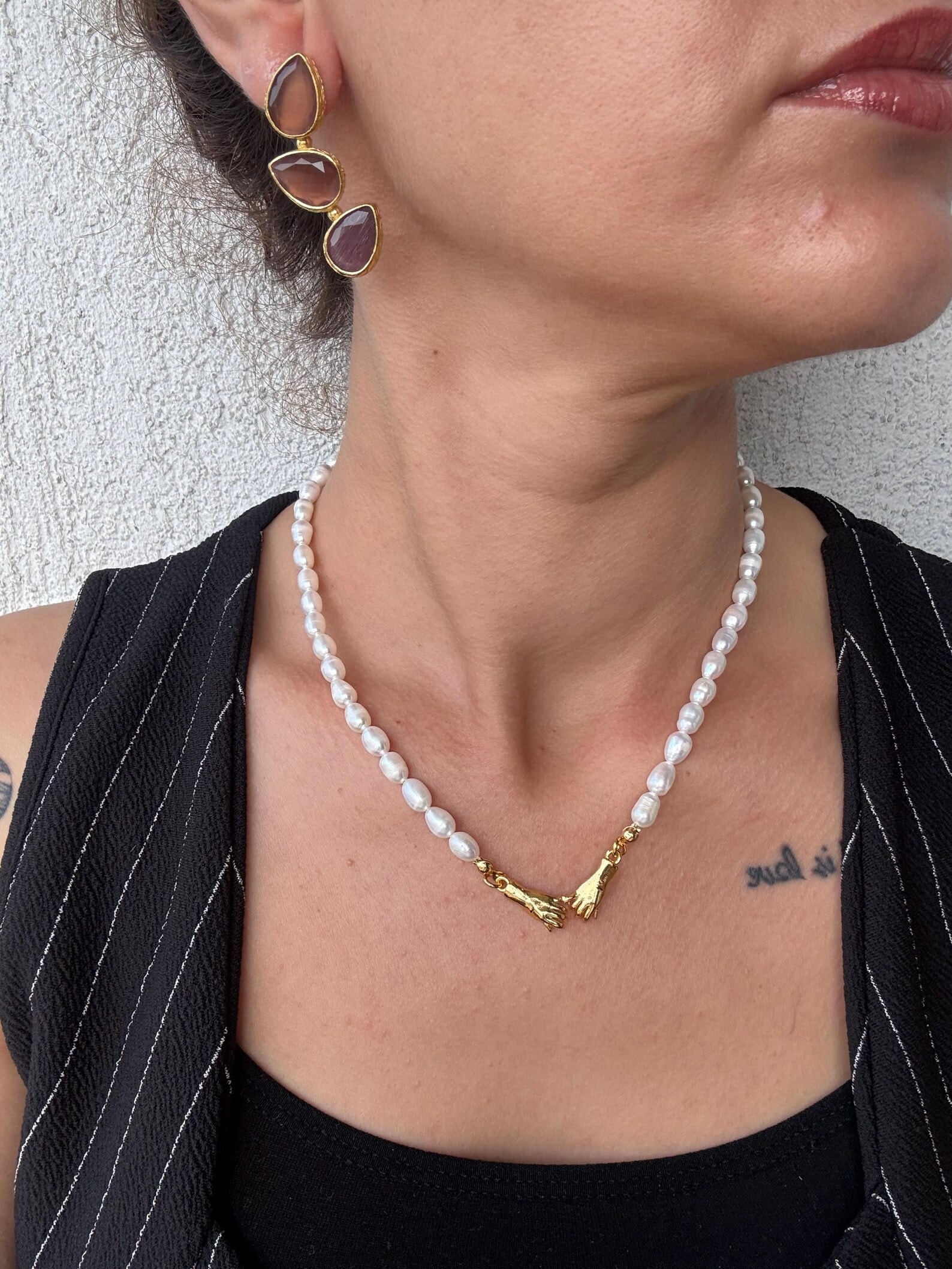 Sonbahar Kedi Gözü Küpeler