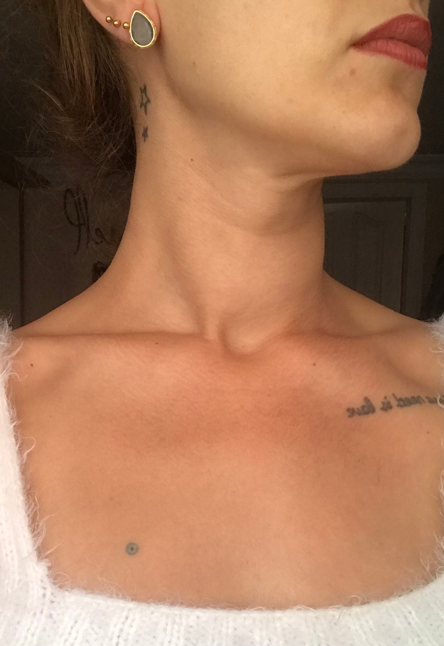 YENİ ! Kedi Gözü Damla Taş Küpeler
