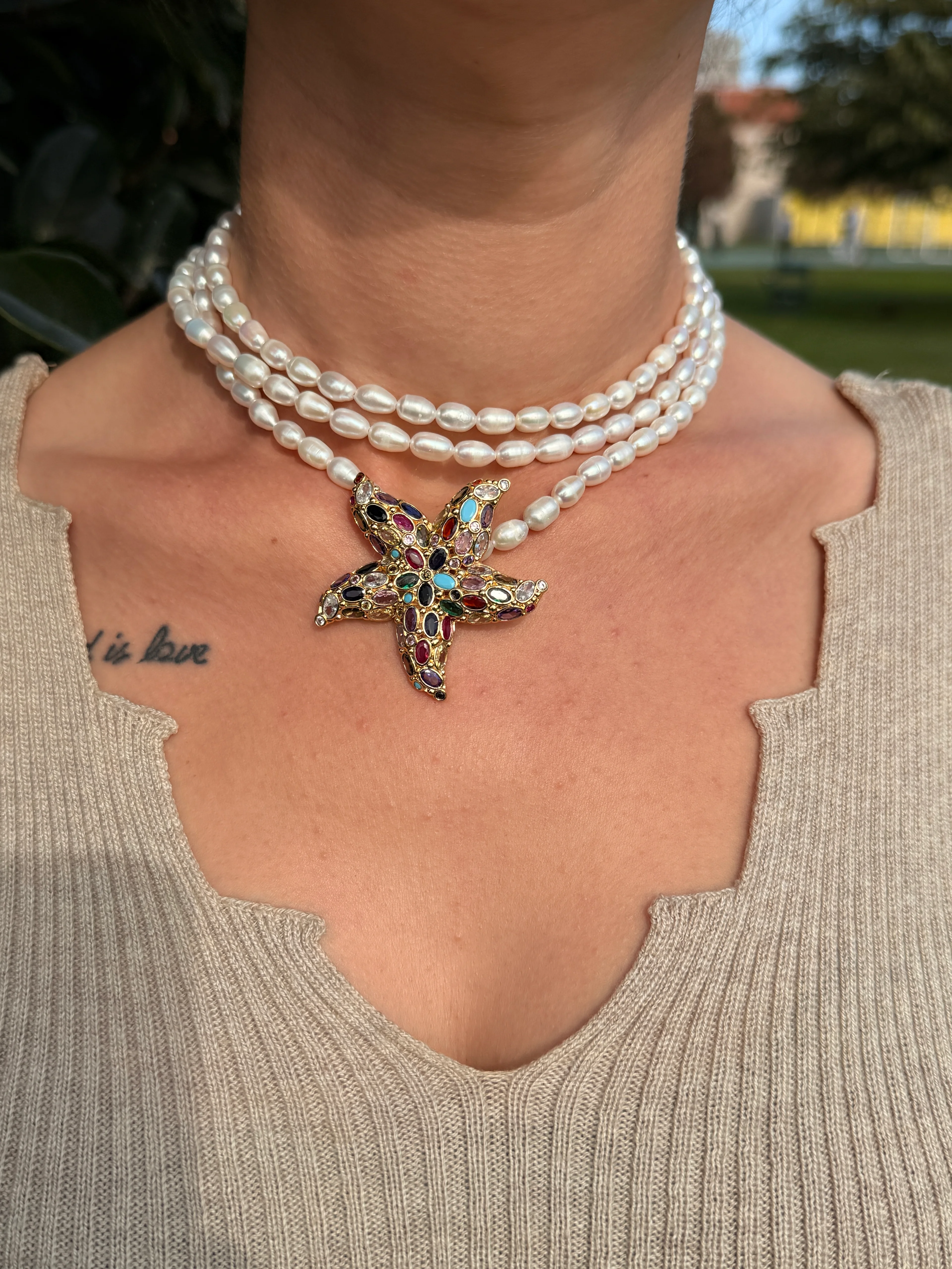 Deniz Yıldızı Zirkon Set