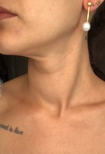 YENİ! Mini Barok İnci Küpe, Özel Tasarım Barok İnci Küpe