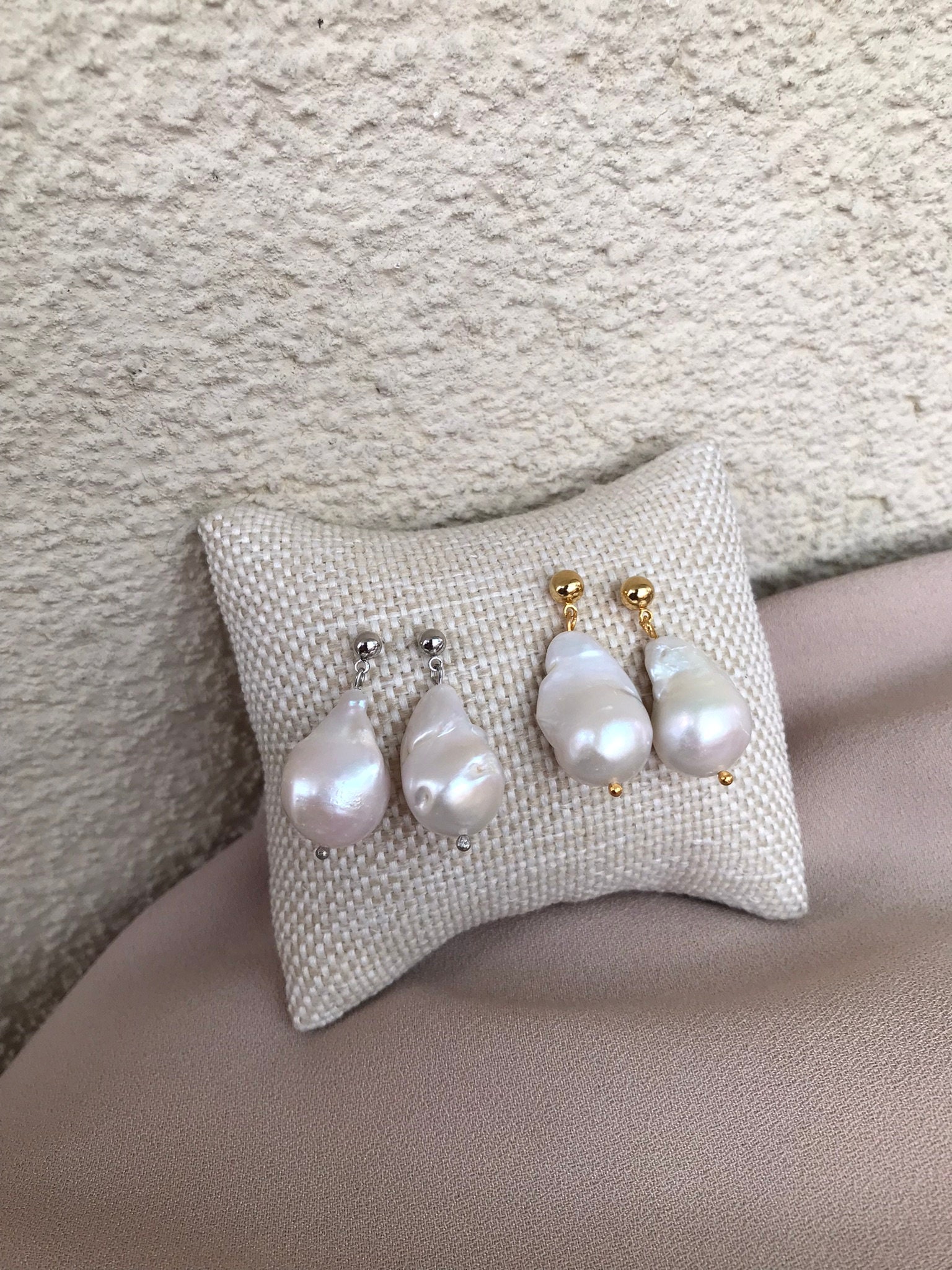 Büyük Barok İnci Küpe