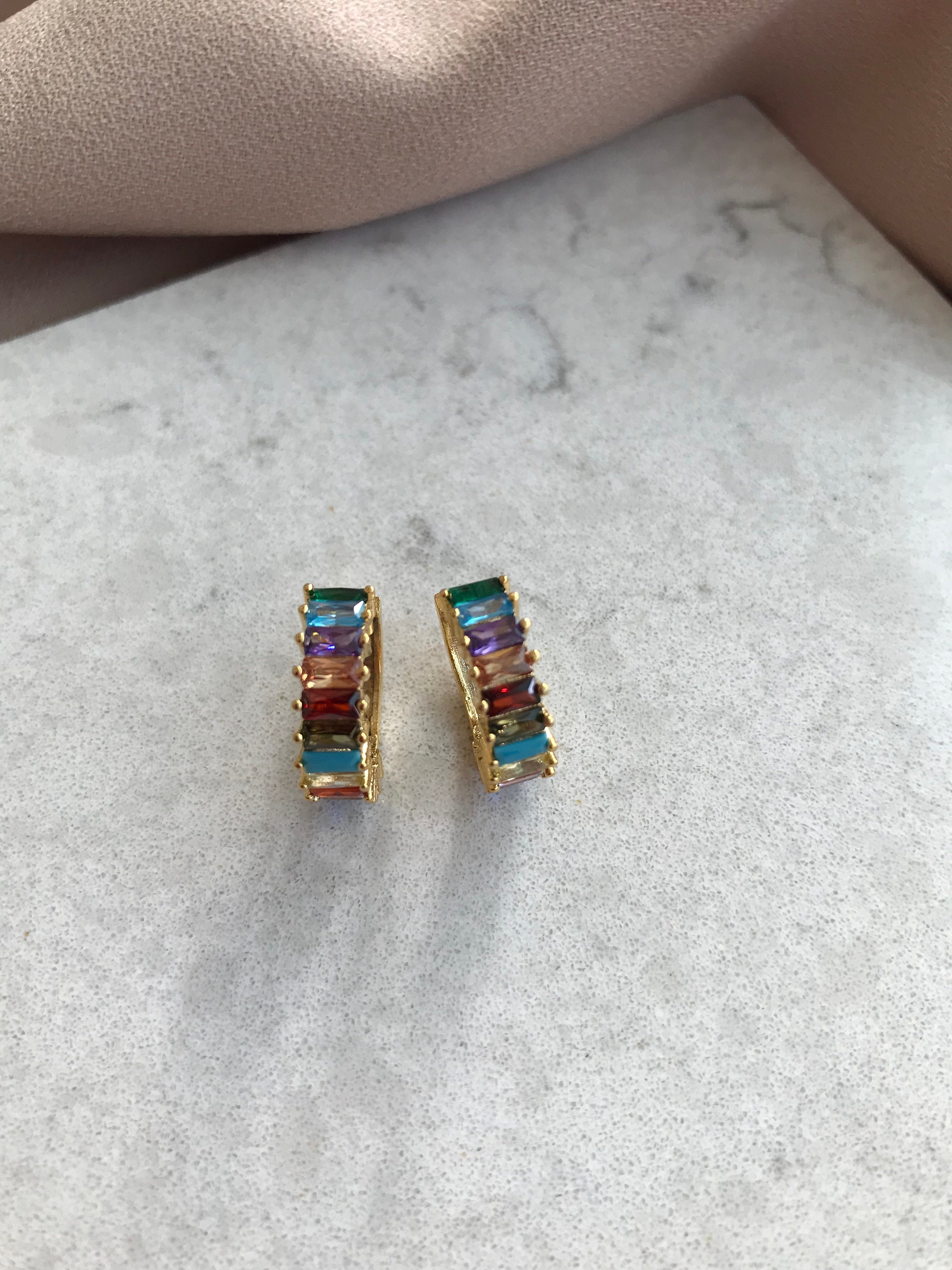 Gökkuşağı Mix Halka Küpe