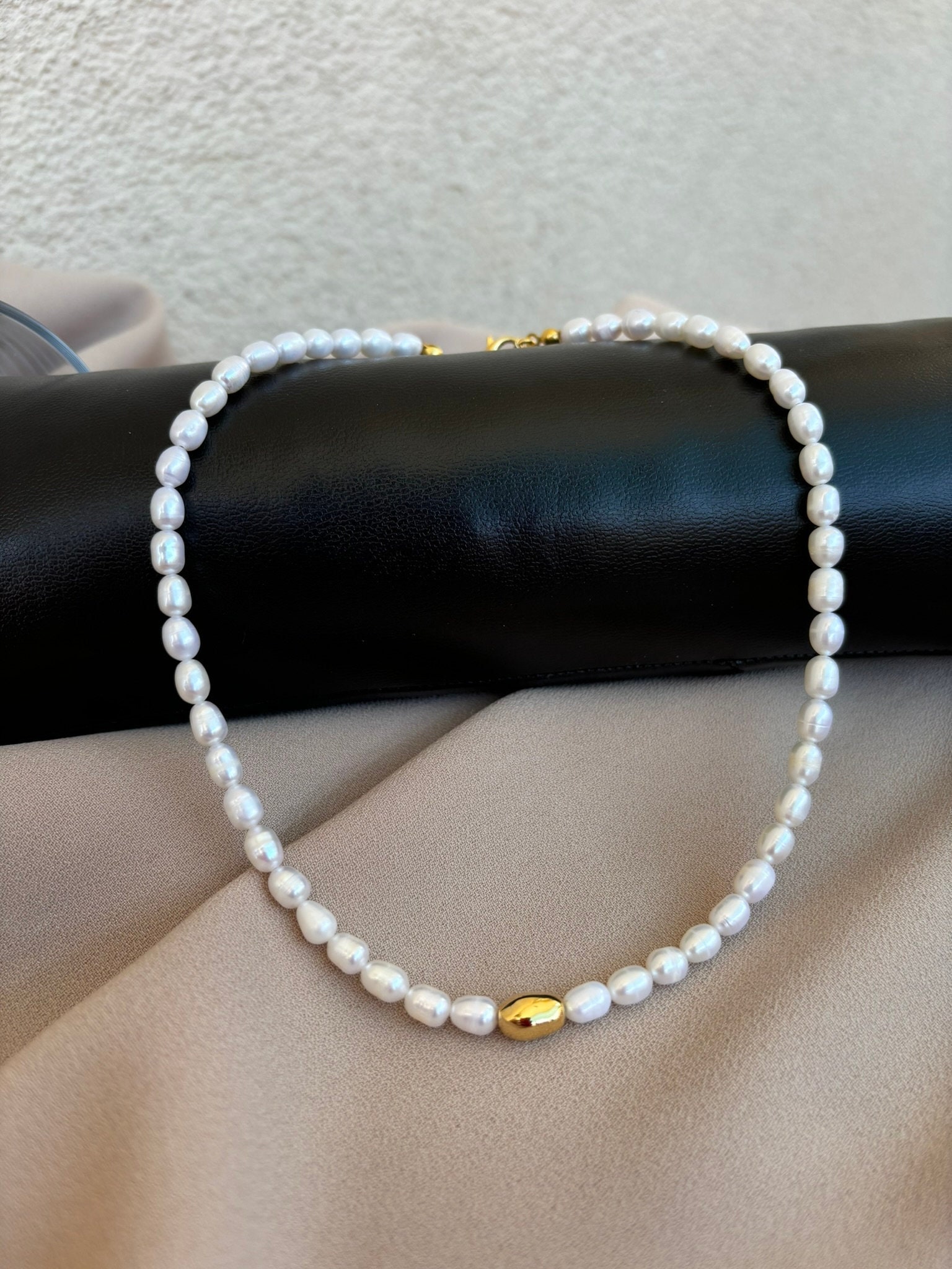 Altın Kaplama İnci Kolye