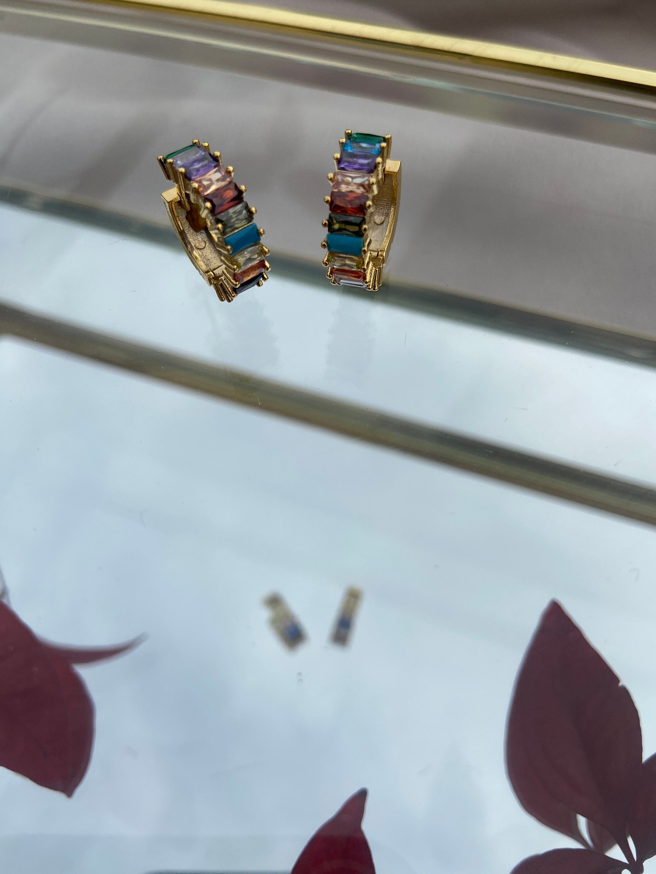 Gökkuşağı Mix Halka Küpe