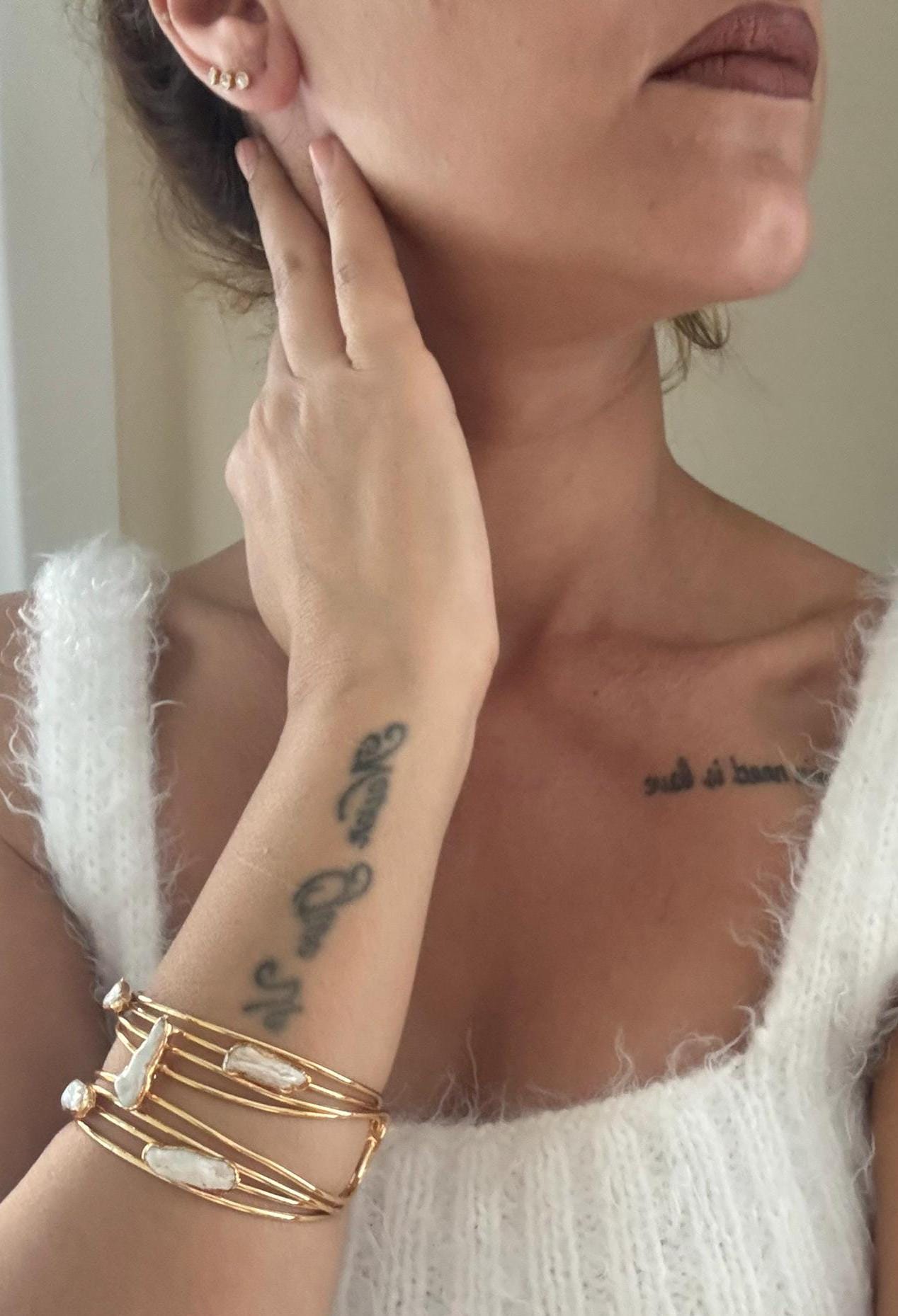 Sakız İnci Manşet Bileklik