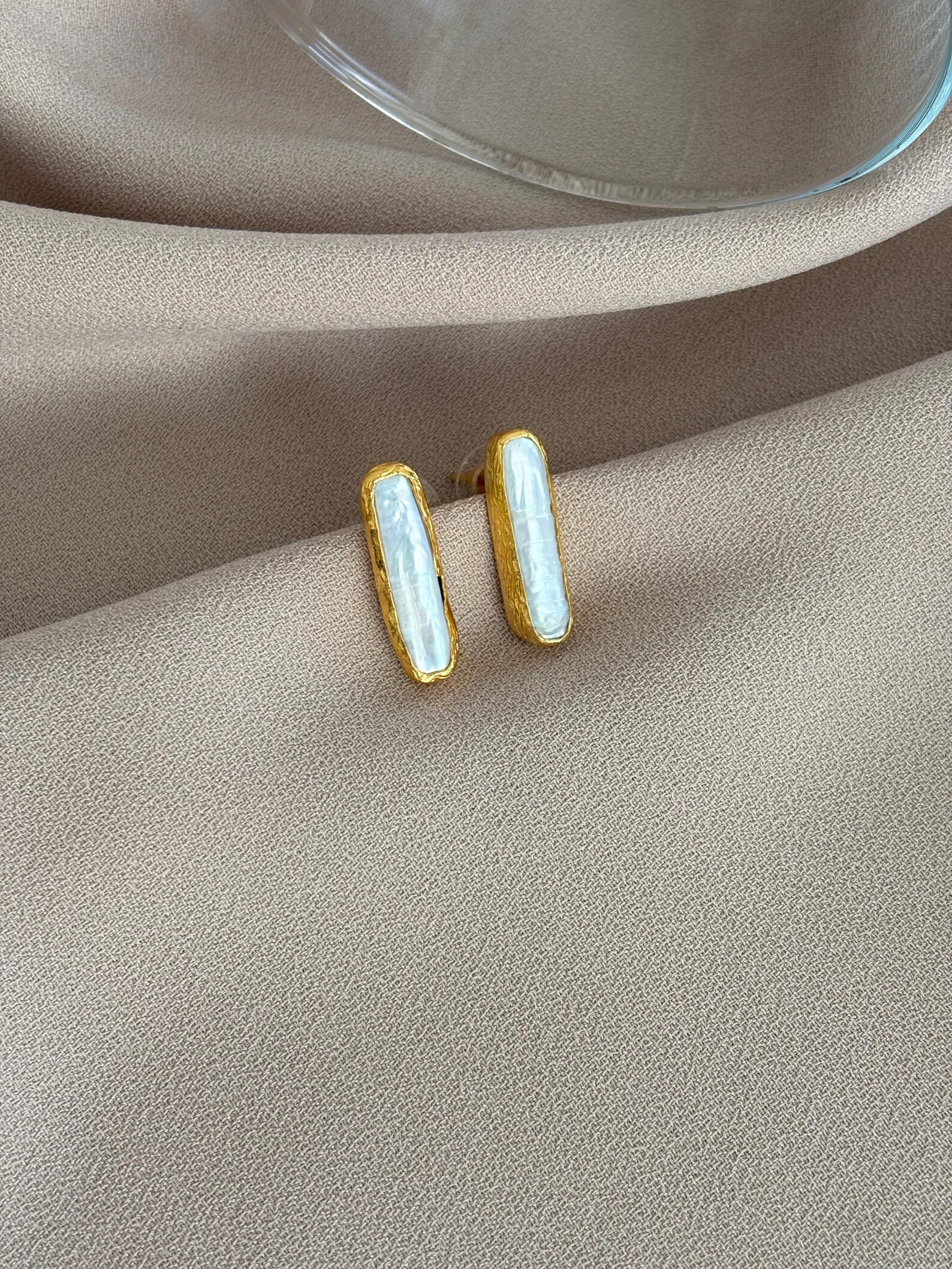 Doğal Barok Sakız İnci Küpe