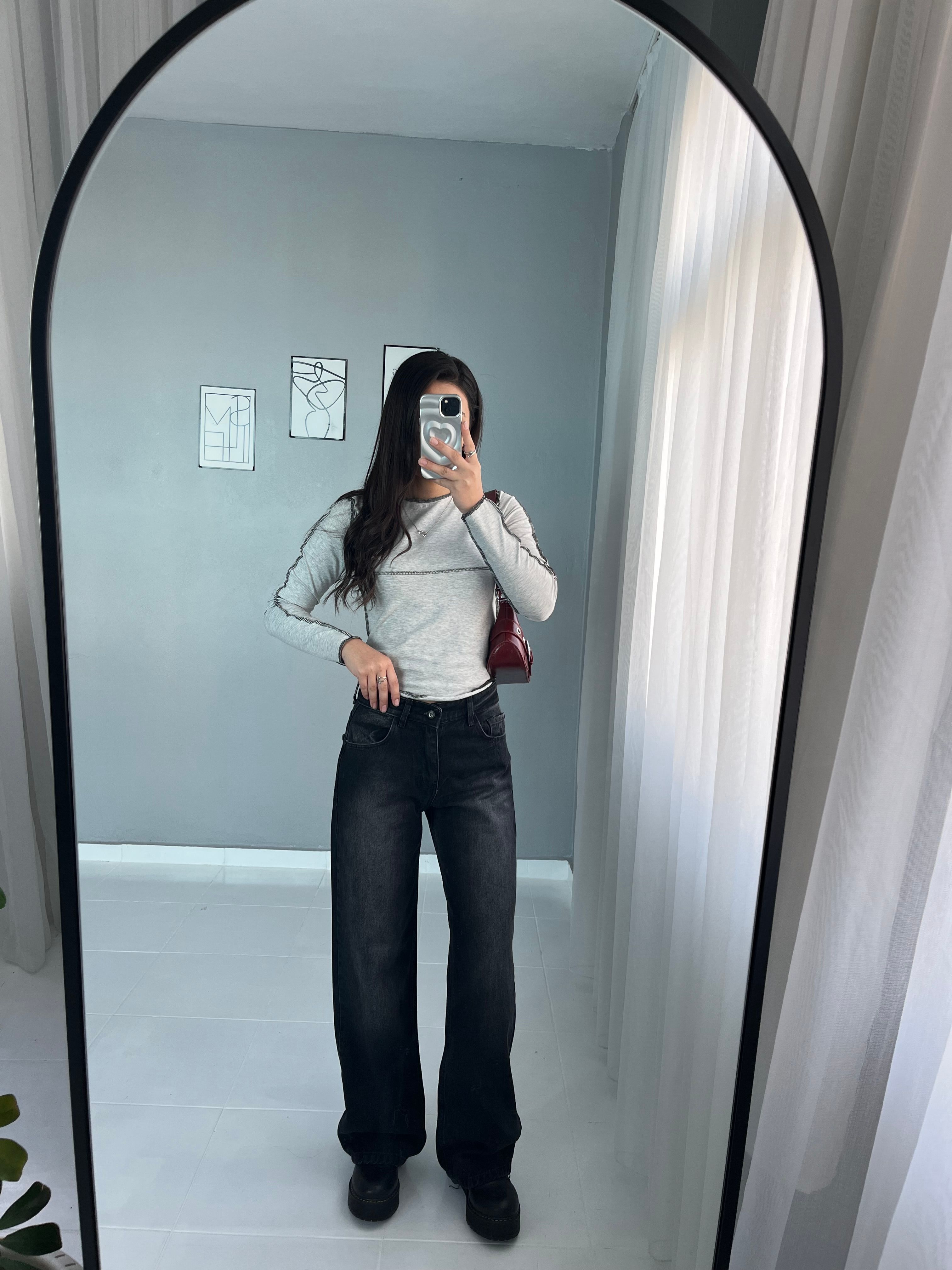 Siyah Retro Jean 