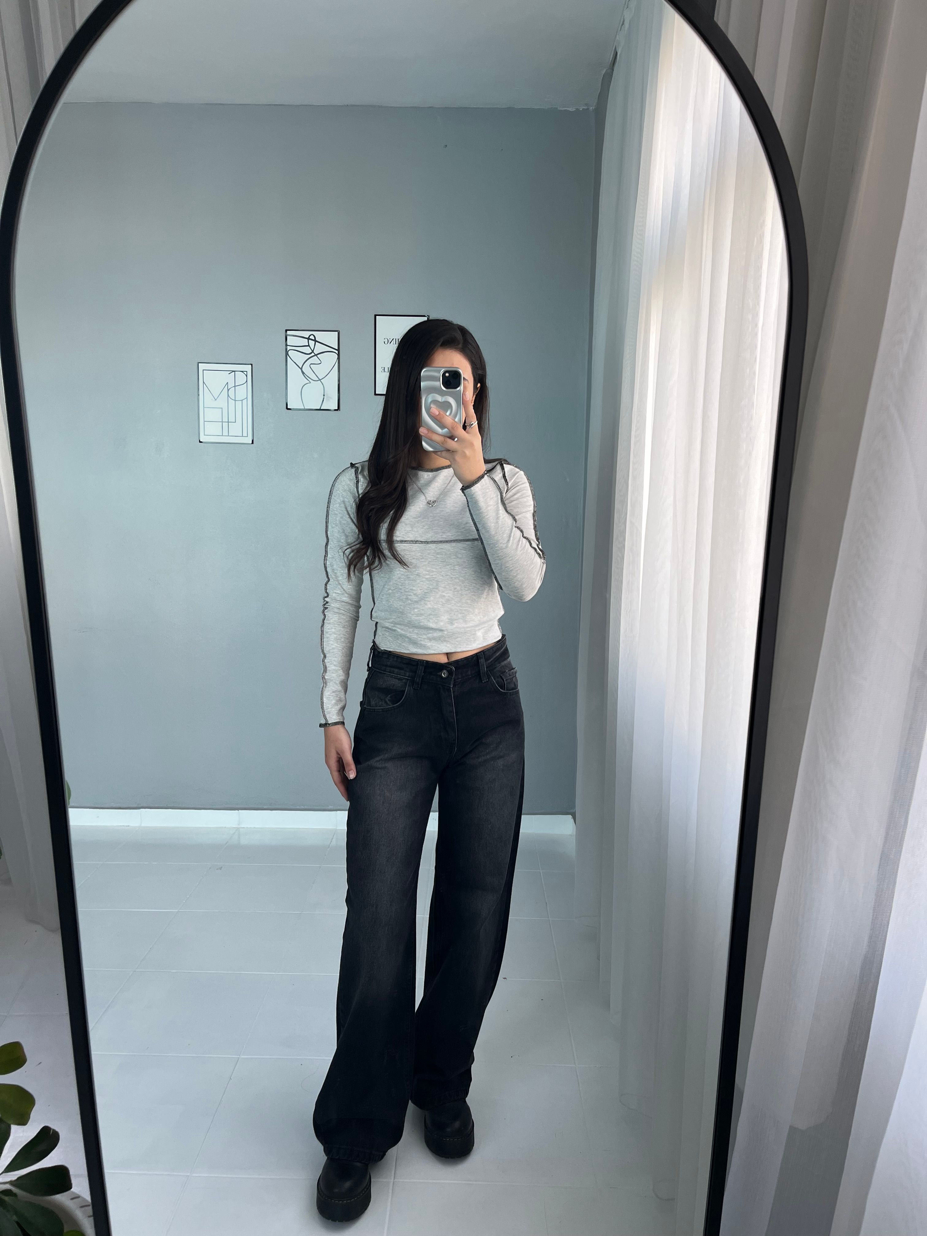 Siyah Retro Jean 