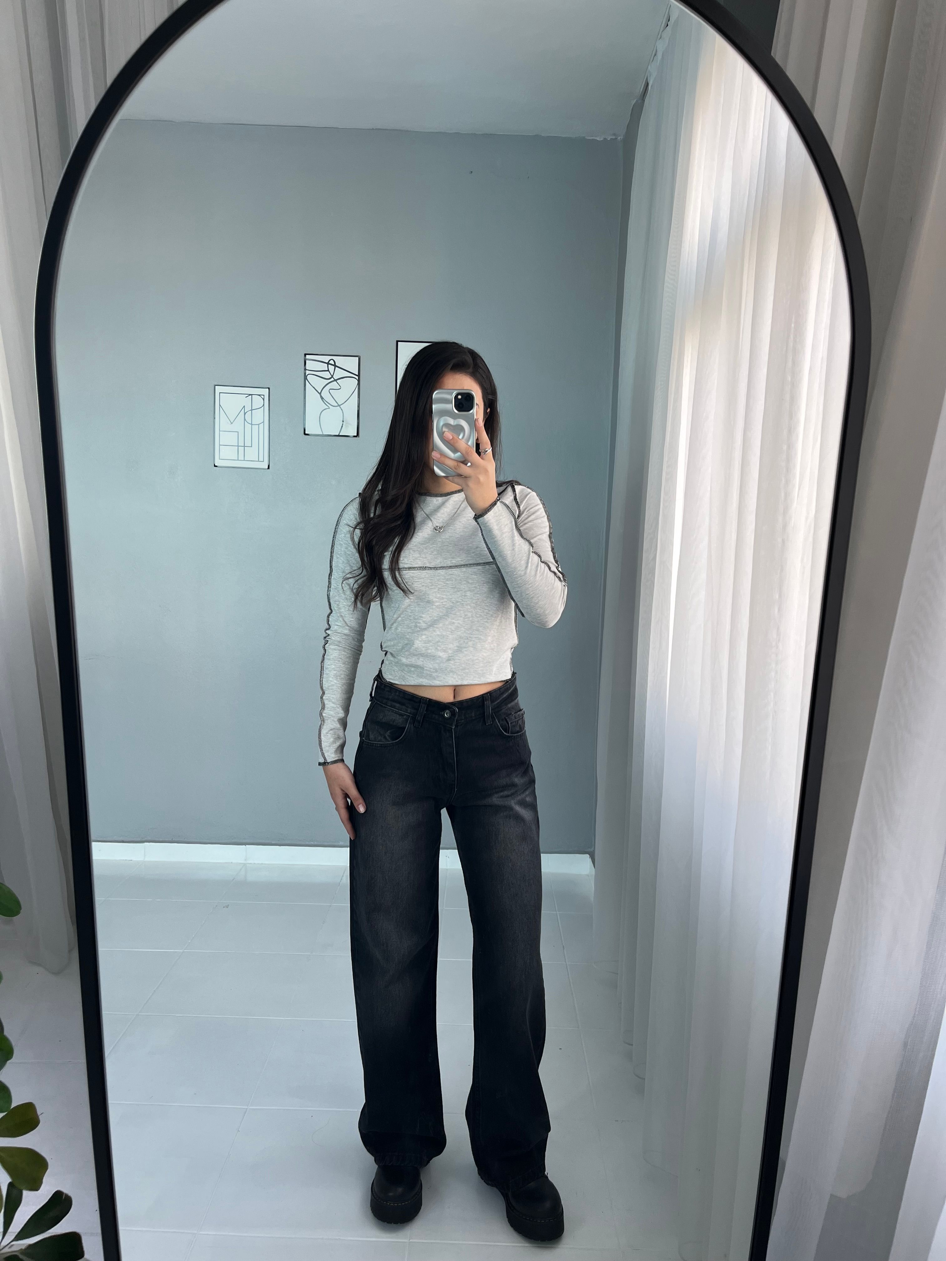 Siyah Retro Jean 