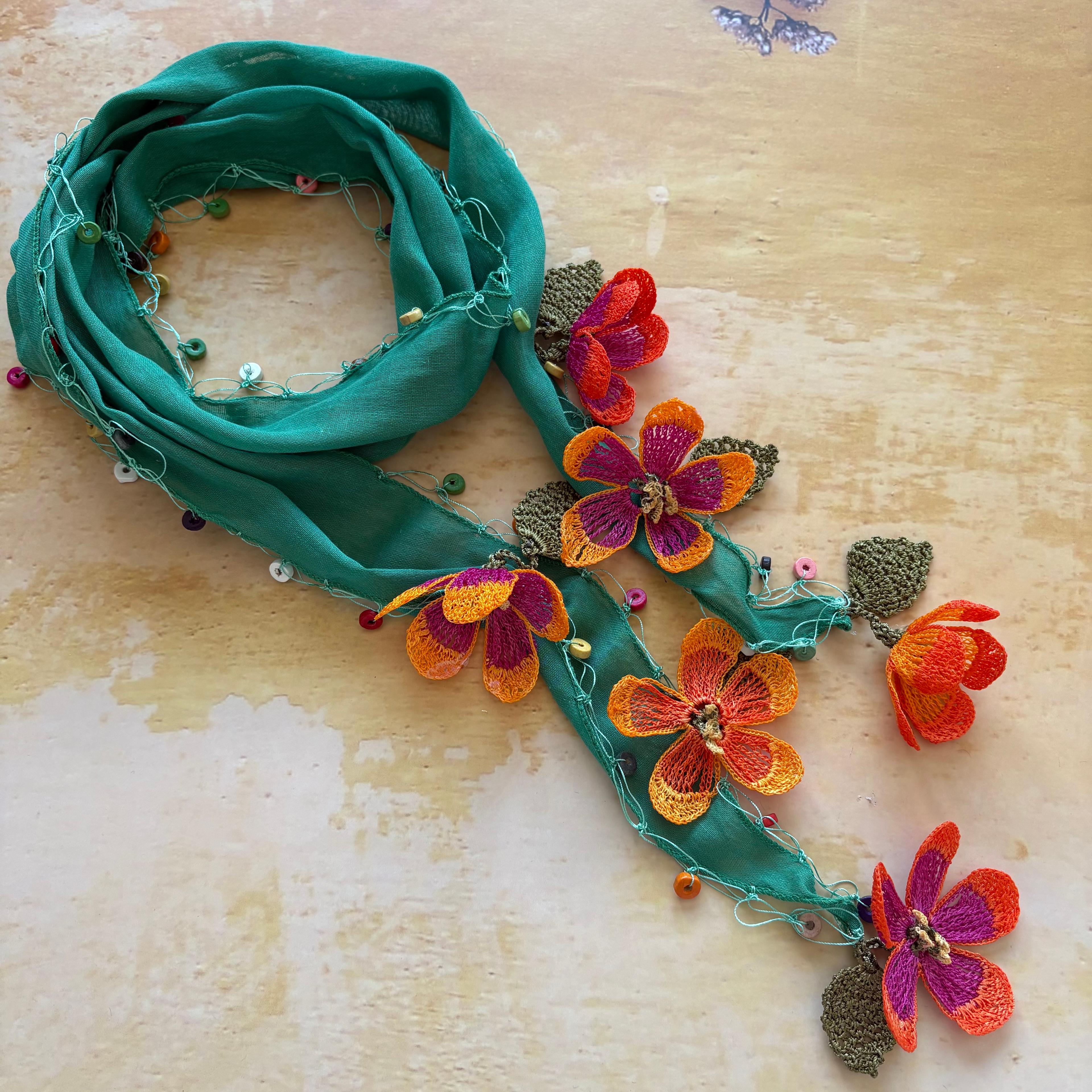 Yemeni Bağlamış Telli Başına (Bandana - Yeşil