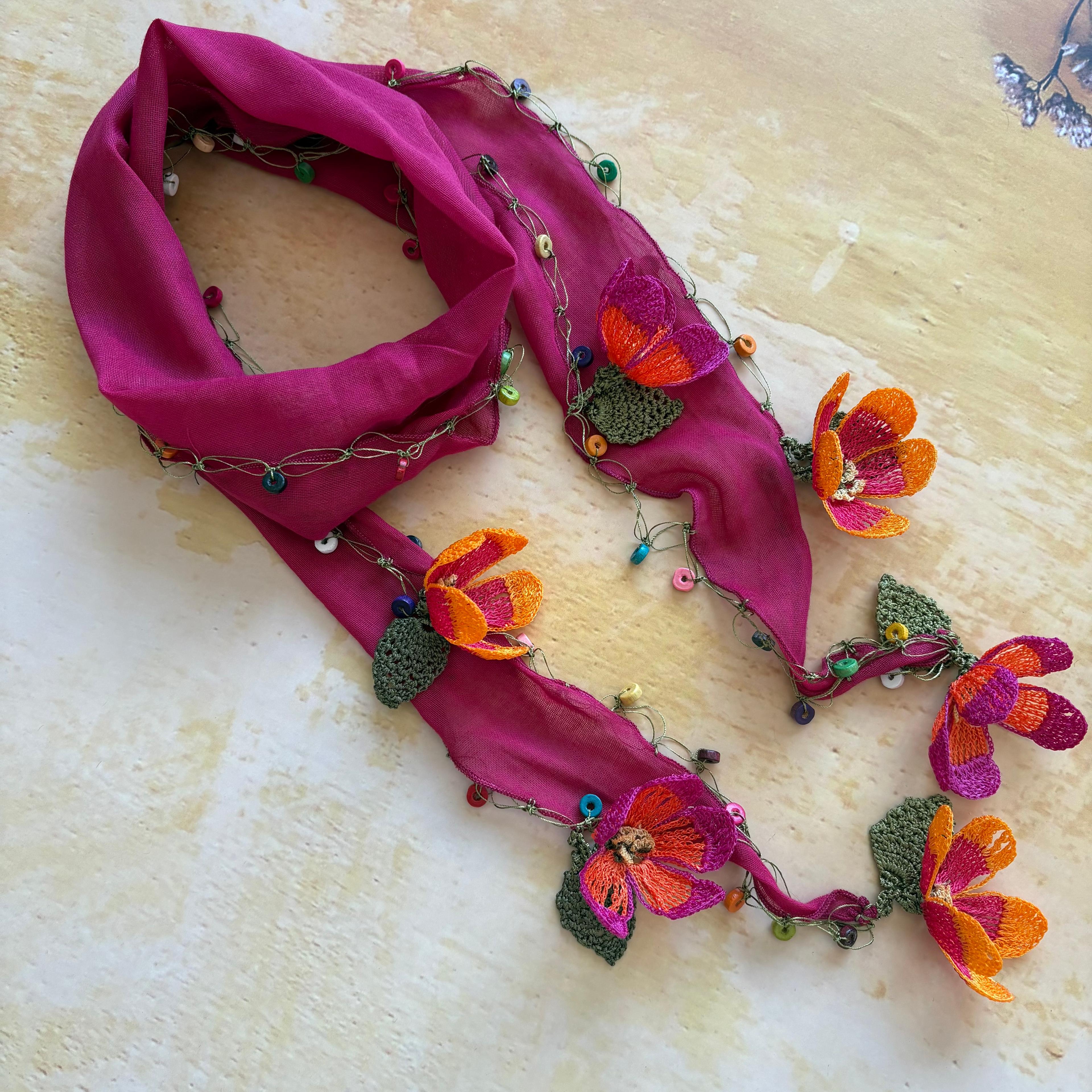 Yemeni Bağlamış Telli Başına (Bandana - Pembe