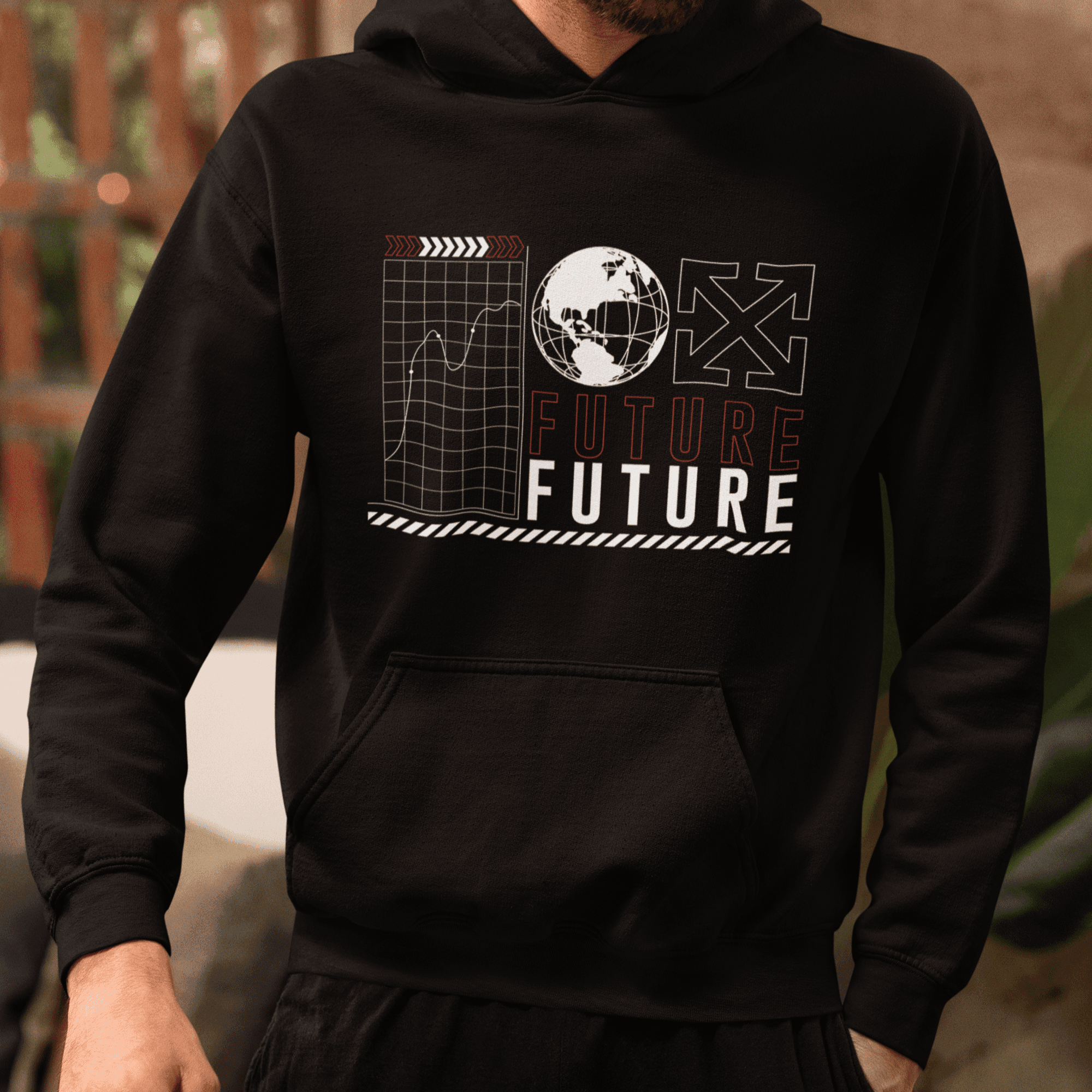 Persepto Future Oversize Hoodie (Kapşonlu Sweatshirt) - Premium Kalite %100 Pamuk main variant image