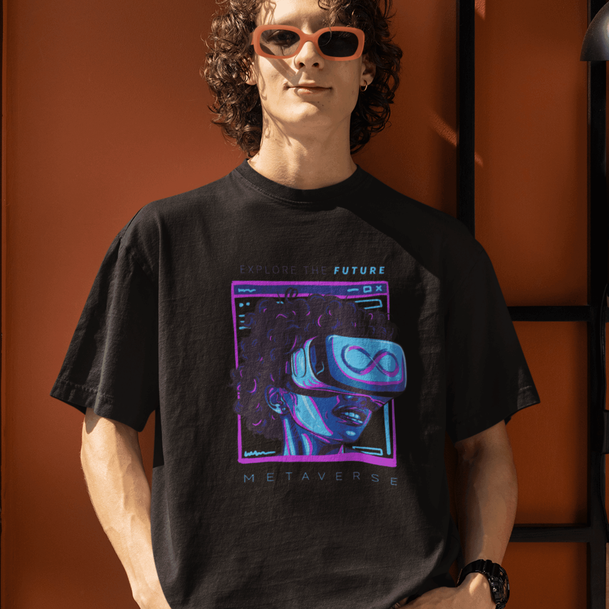 Persepto Metaverse Oversize T-Shirt - Premium Kalite %100 Pamuk image