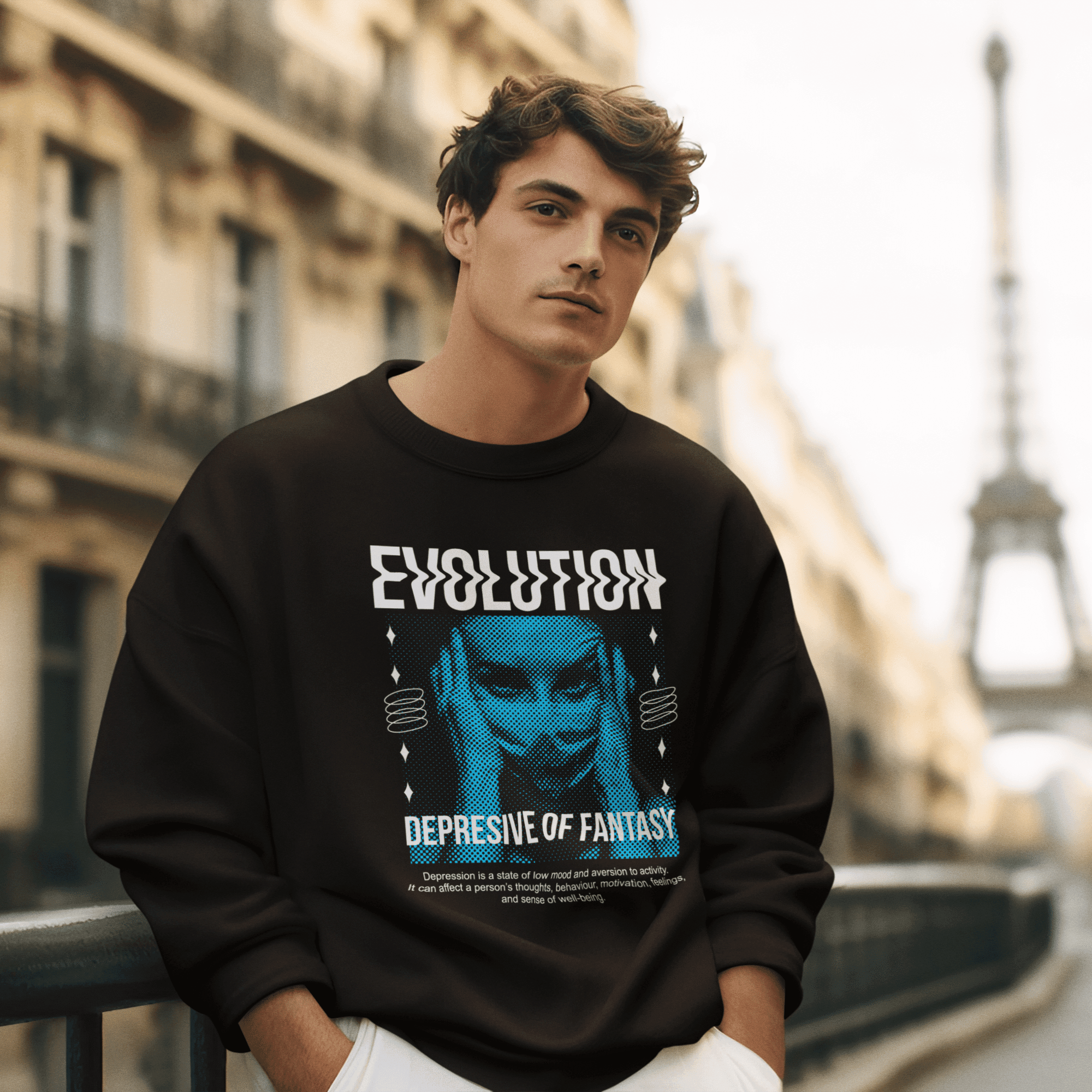 Persepto Evolution Oversize Sweatshirt - Premium Kalite %100 Pamuk image