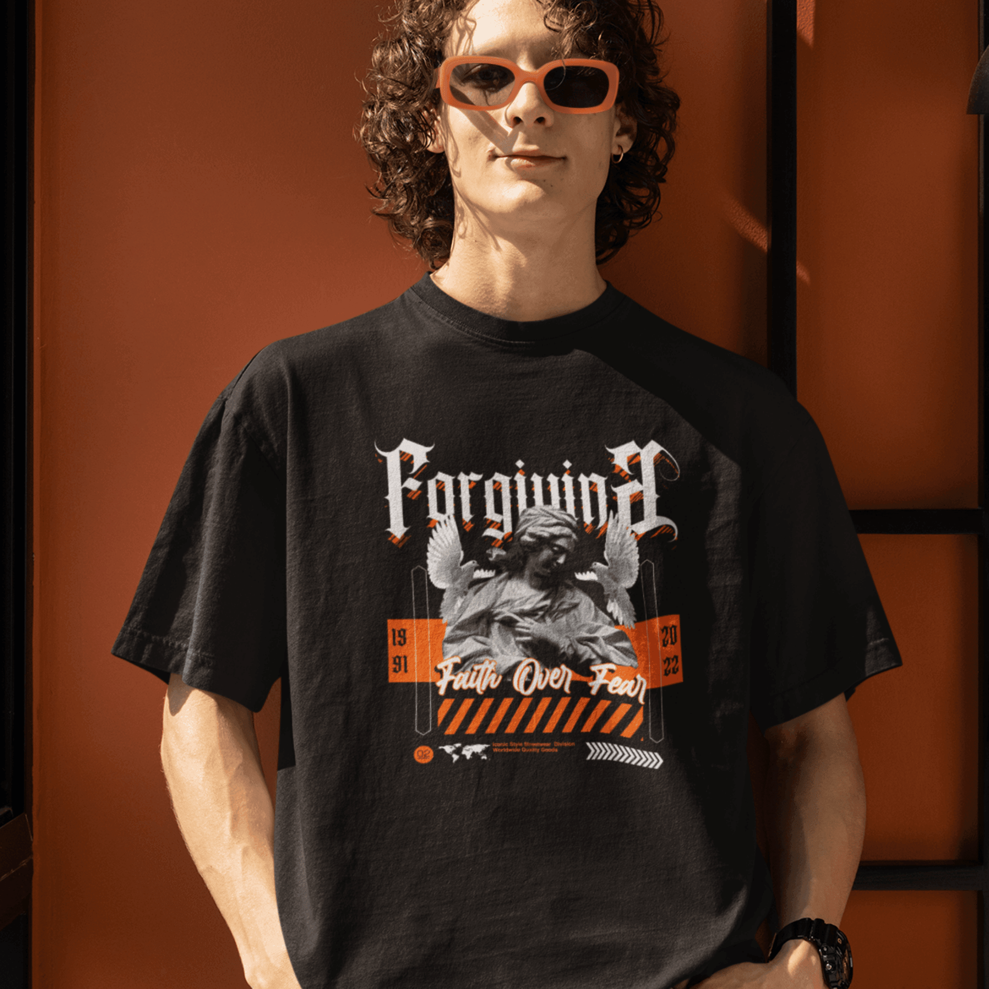 Persepto Forgiuin Oversize T-Shirt - Premium Kalite %100 Pamuk image