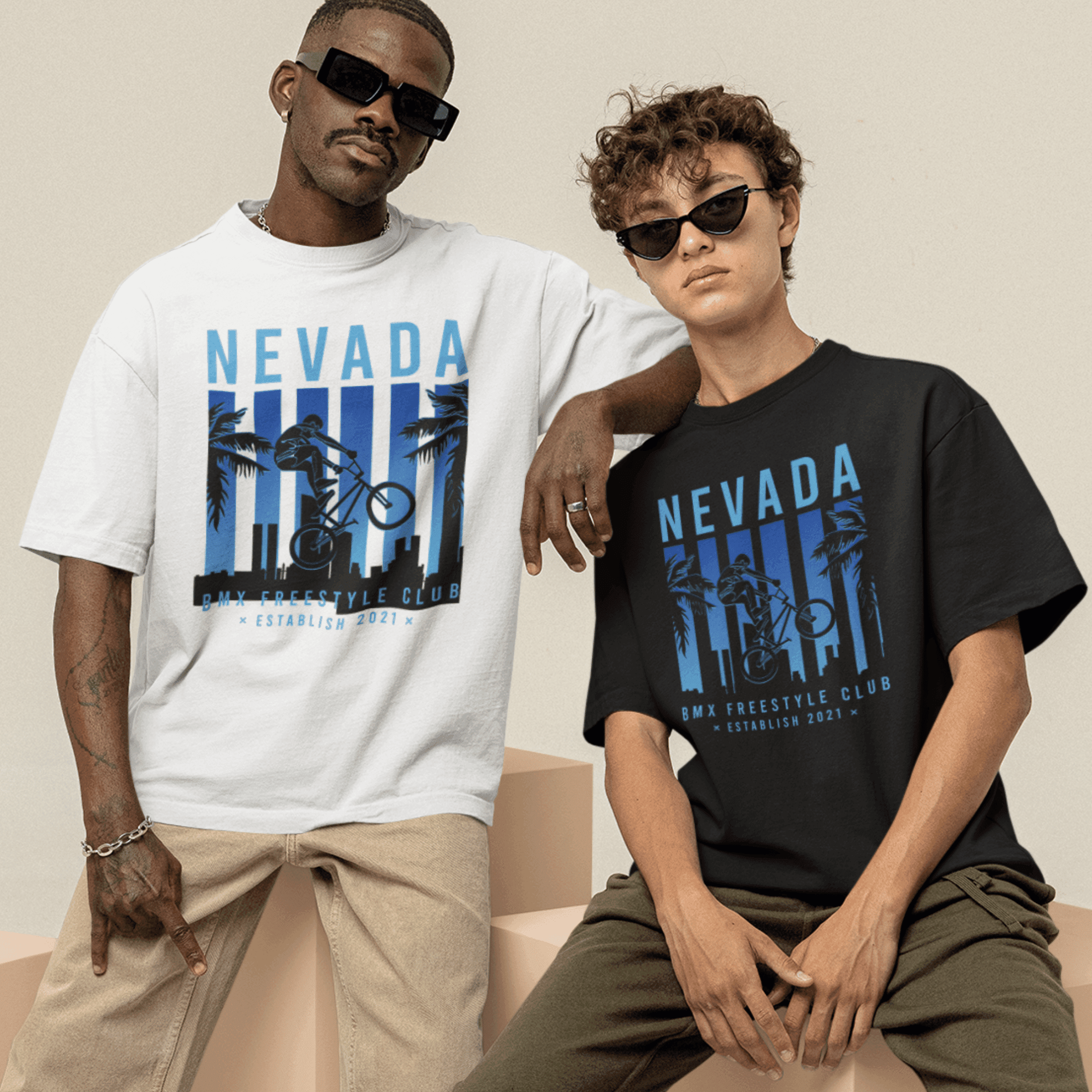 Persepto Nevada Oversize T-Shirt - Premium Kalite %100 Pamuk