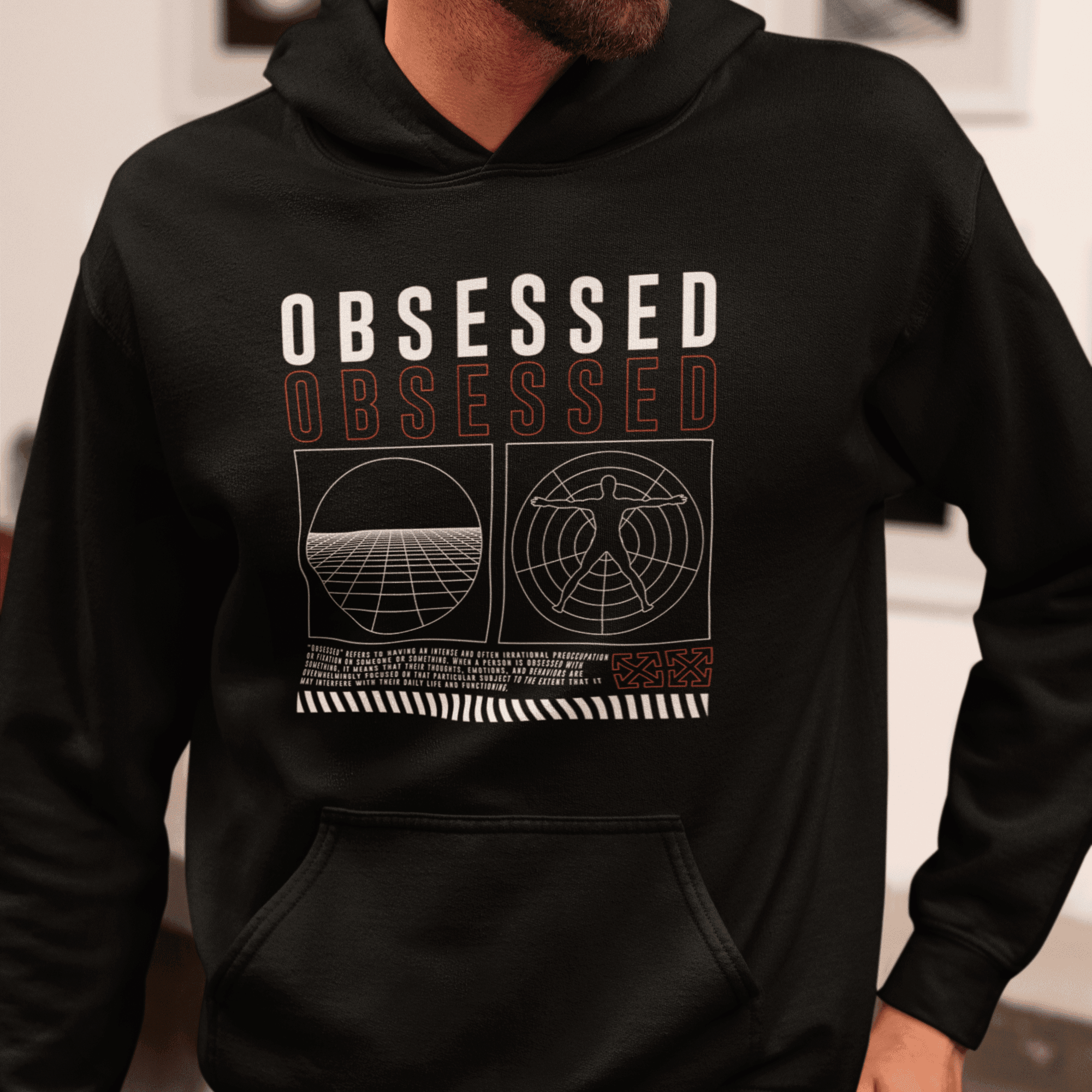 Persepto Obsessed Oversize Hoodie (Kapşonlu Sweatshirt) - Premium Kalite %100 Pamuk