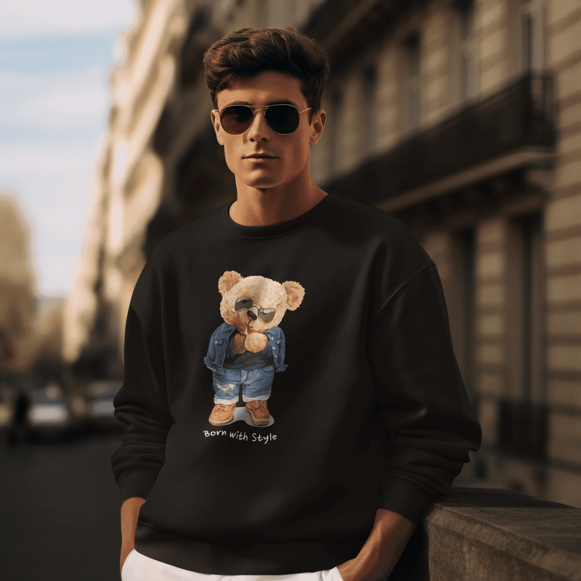 Persepto Teddy Superior Oversize Sweatshirt - Premium Kalite %100 Pamuk