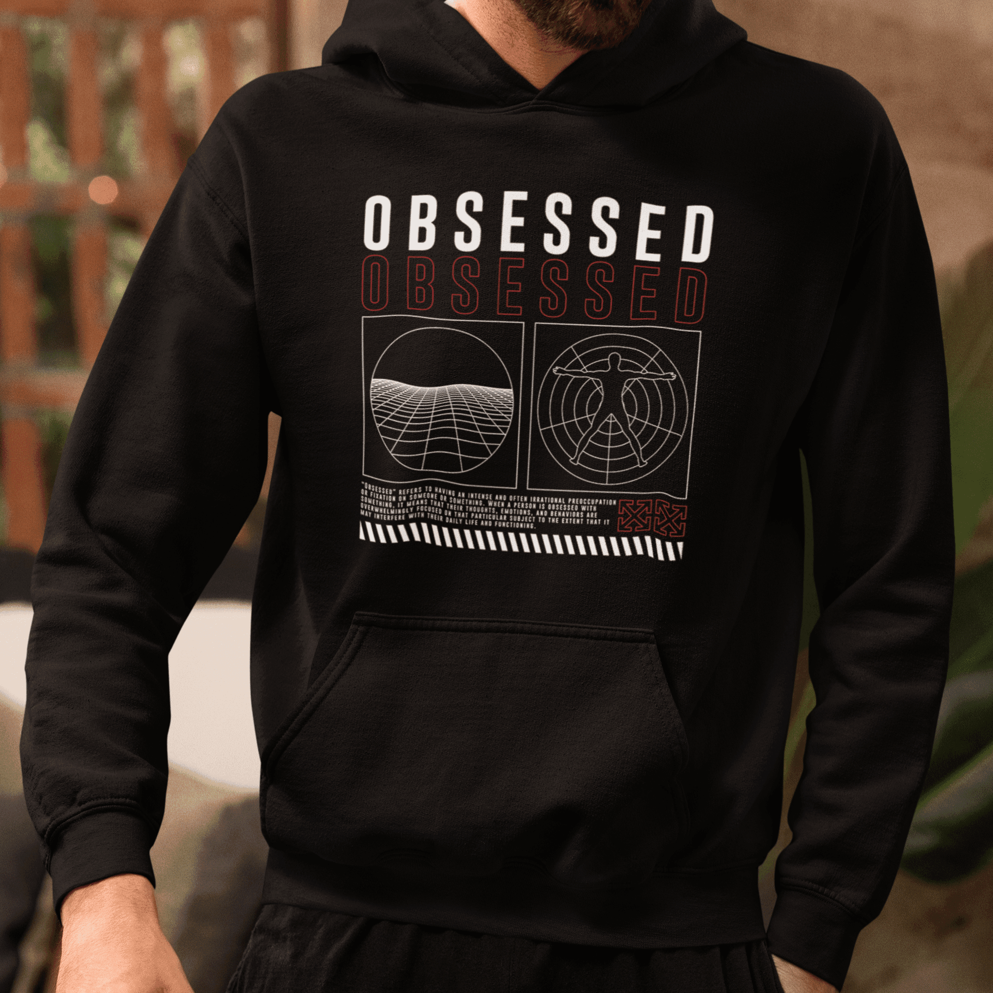 Persepto Obsessed Oversize Hoodie (Kapşonlu Sweatshirt) - Premium Kalite %100 Pamuk main variant image