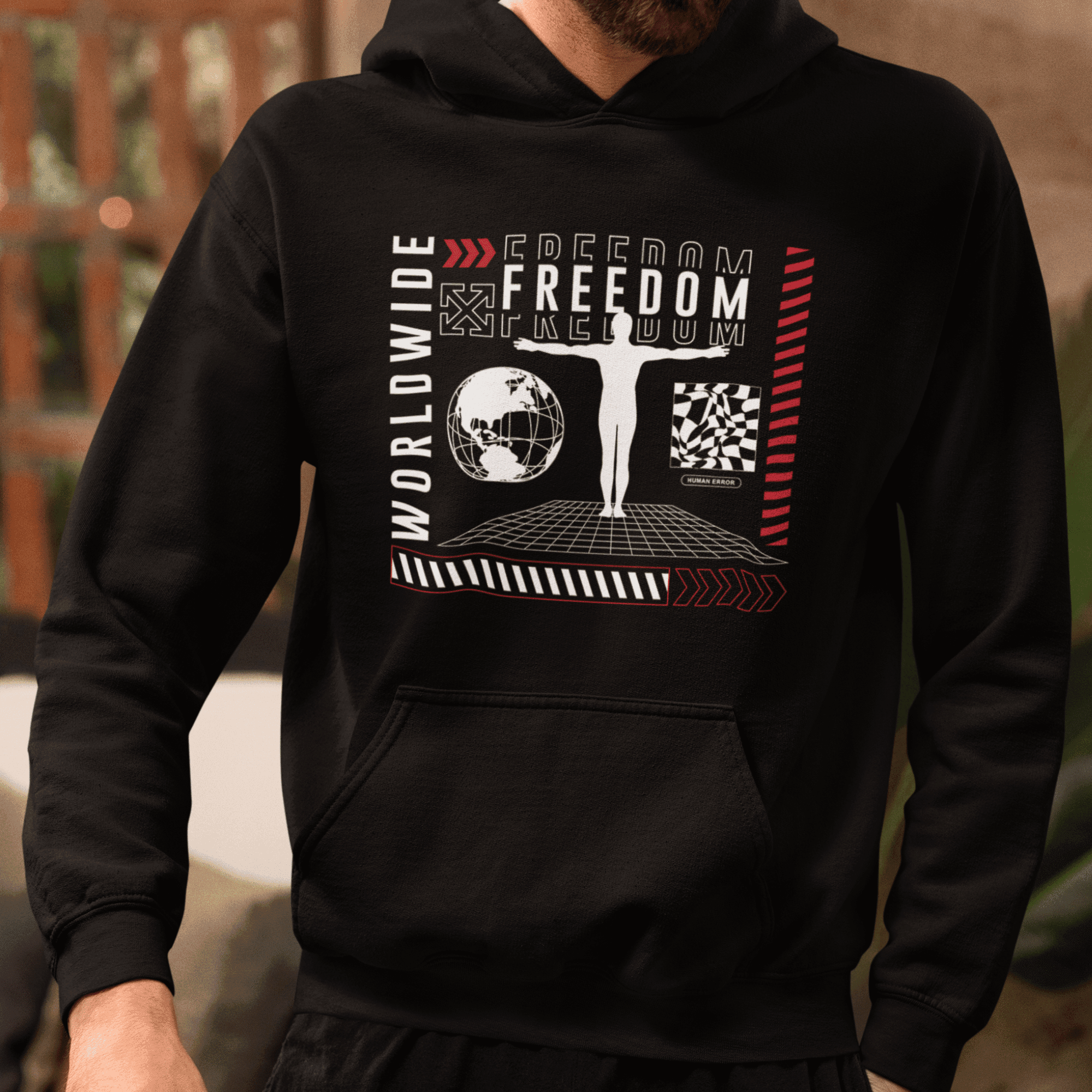 Persepto Freedom Oversize Hoodie (Kapşonlu Sweatshirt) - Premium Kalite %100 Pamuk main variant image