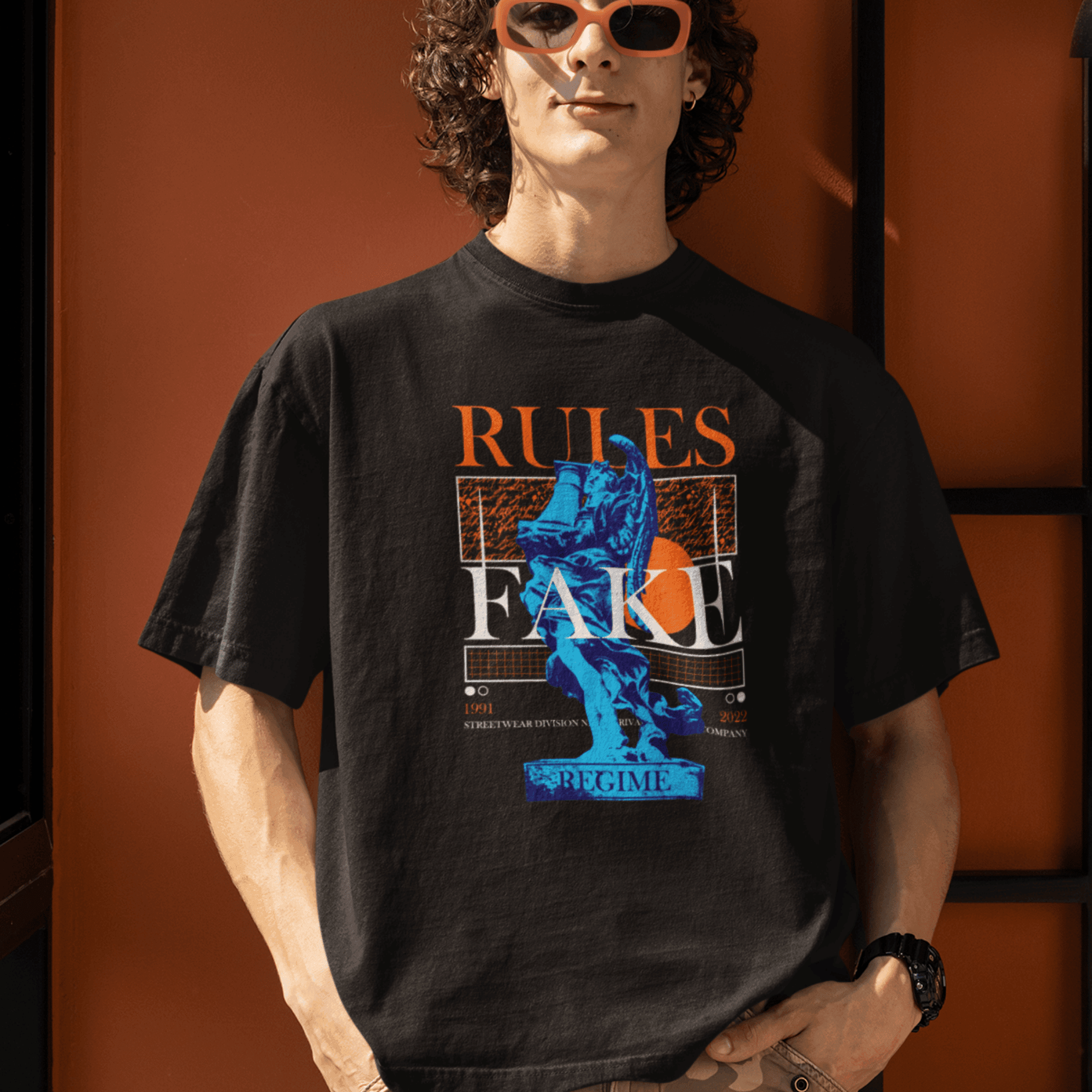 Persepto Rules Fake Oversize T-Shirt - Premium Kalite %100 Pamuk image