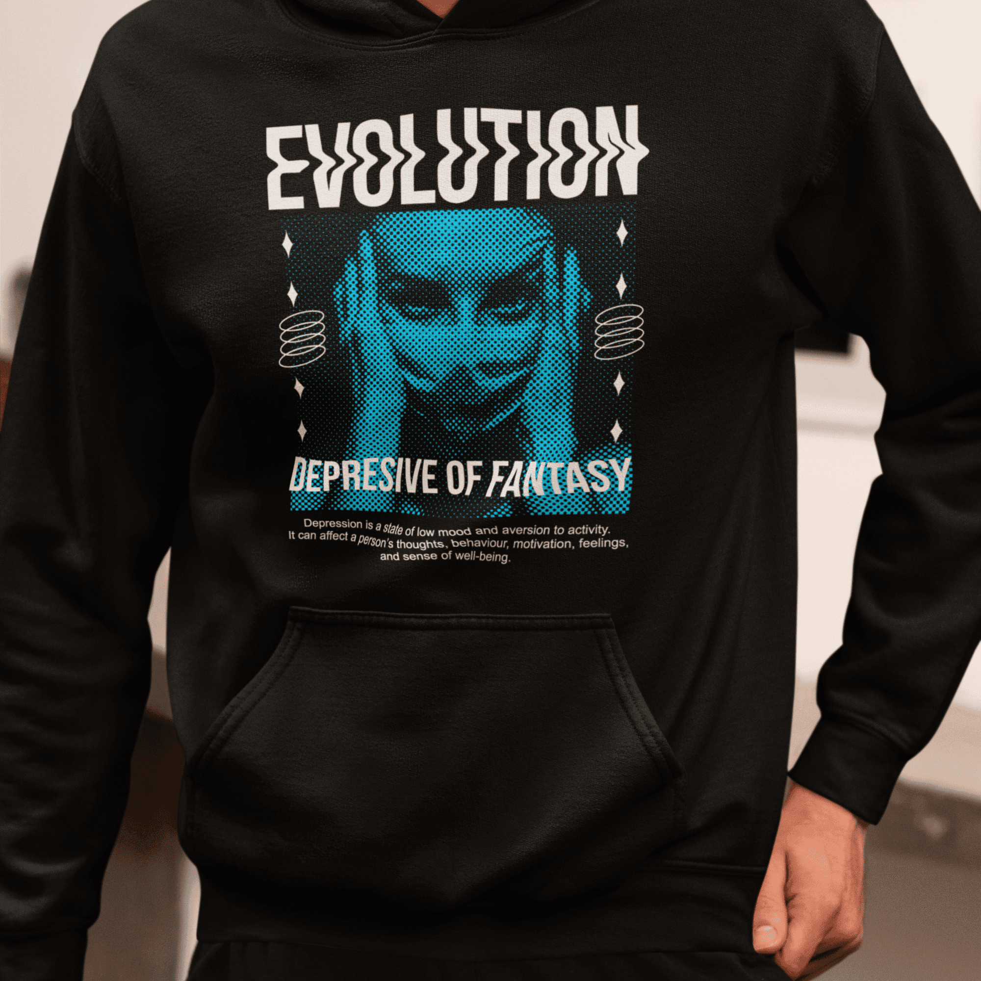 Persepto Evolution Oversize Hoodie (Kapşonlu Sweatshirt) - Premium Kalite %100 Pamuk