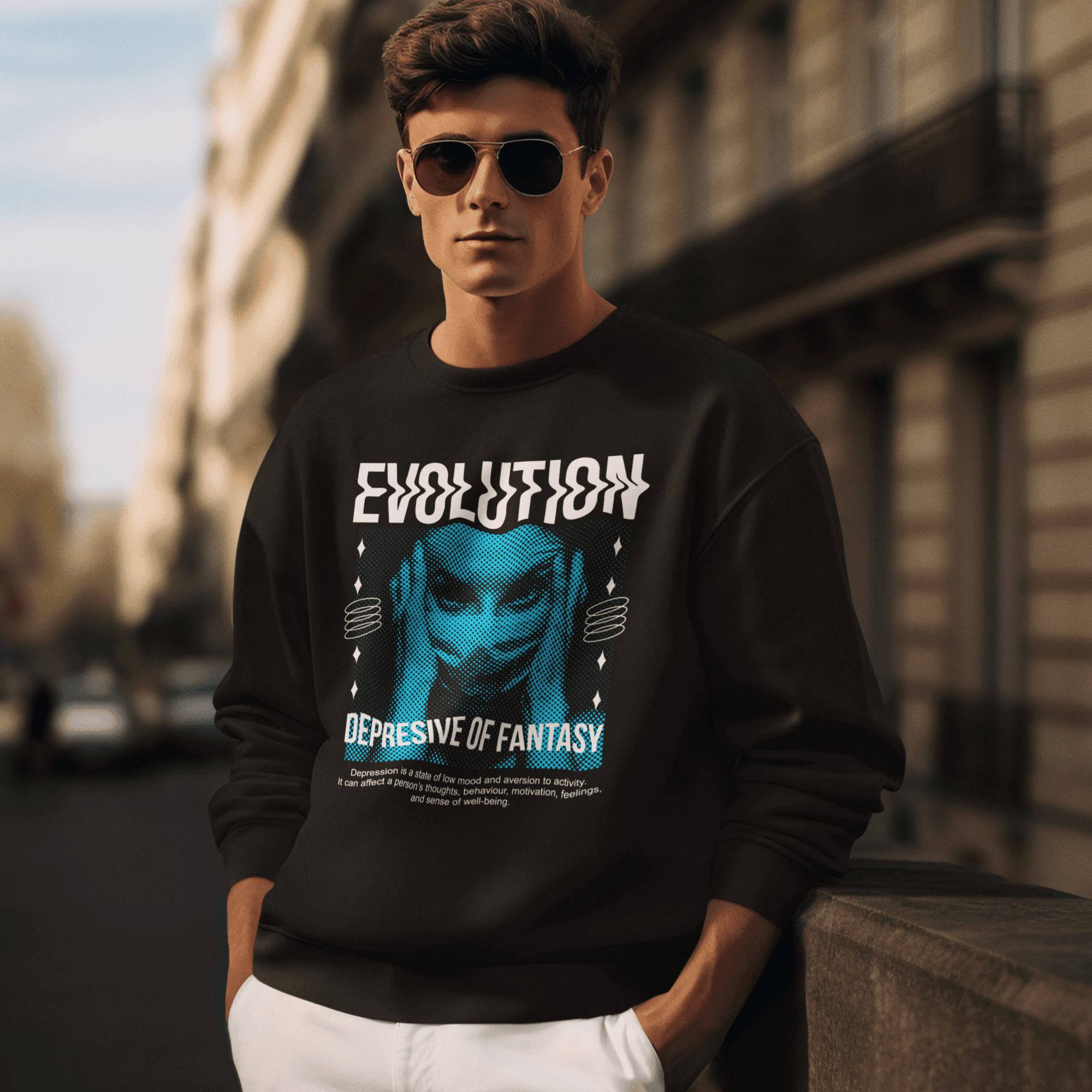 Persepto Evolution Oversize Sweatshirt - Premium Kalite %100 Pamuk