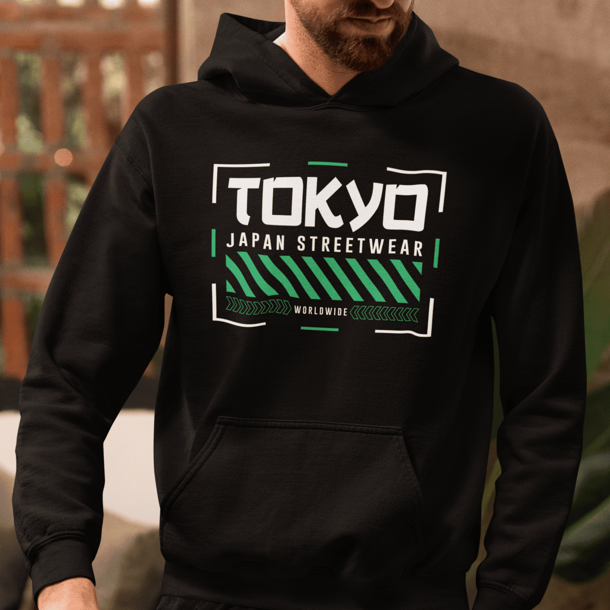 Persepto Tokyo Oversize Hoodie (Kapşonlu Sweatshirt) - Premium Kalite %100 Pamuk main variant image