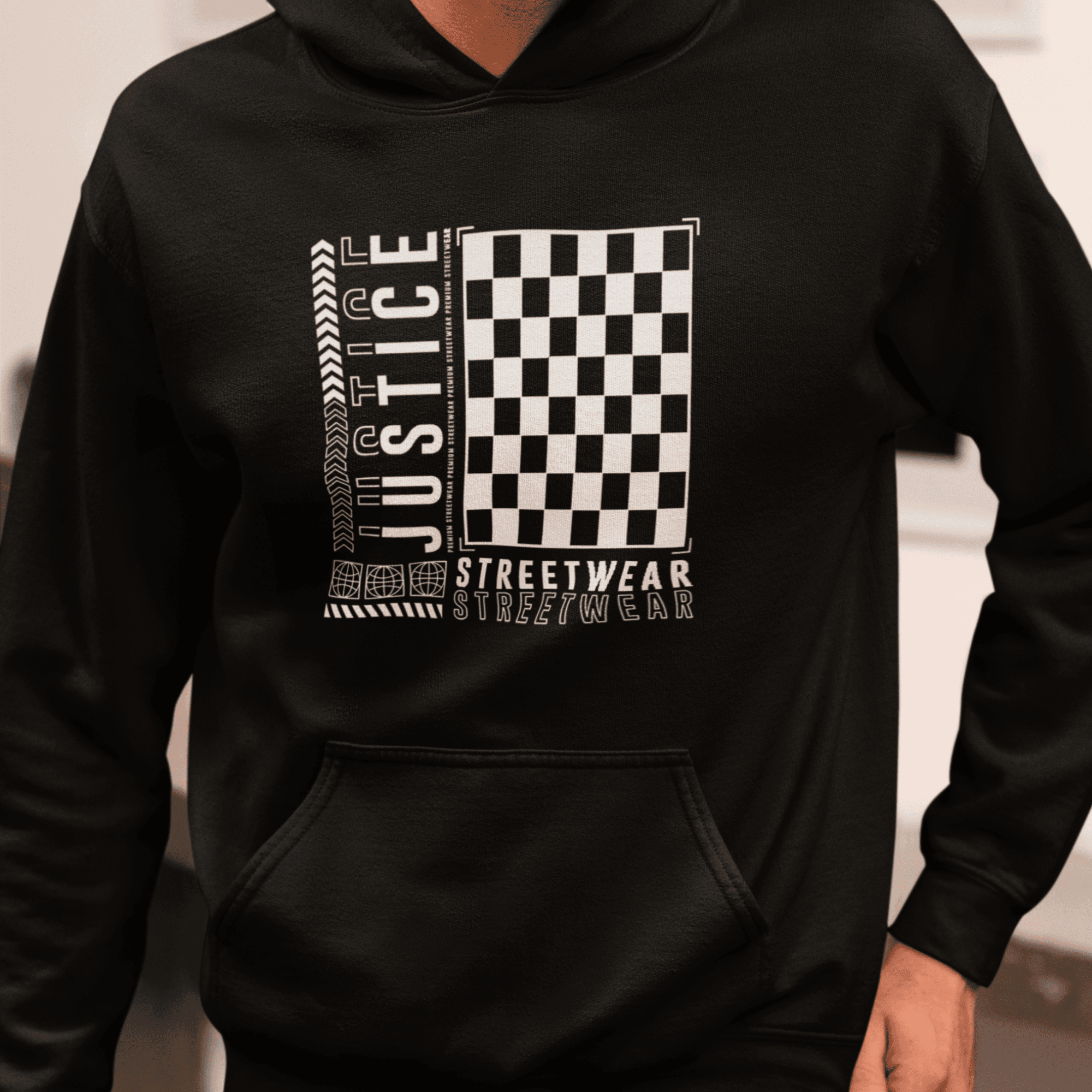 Persepto Justice Oversize Hoodie (Kapşonlu Sweatshirt) - Premium Kalite %100 Pamuk