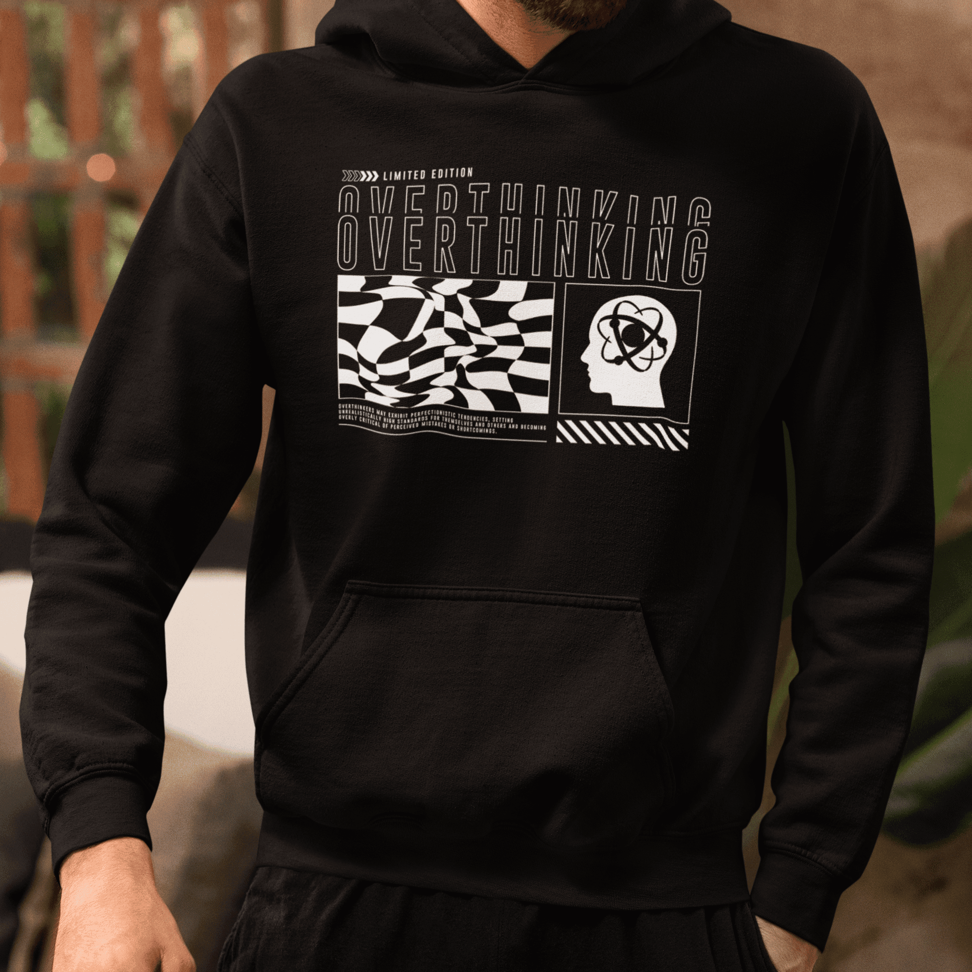 Persepto Overthinking Oversize Hoodie (Kapşonlu Sweatshirt) - Premium Kalite %100 Pamuk