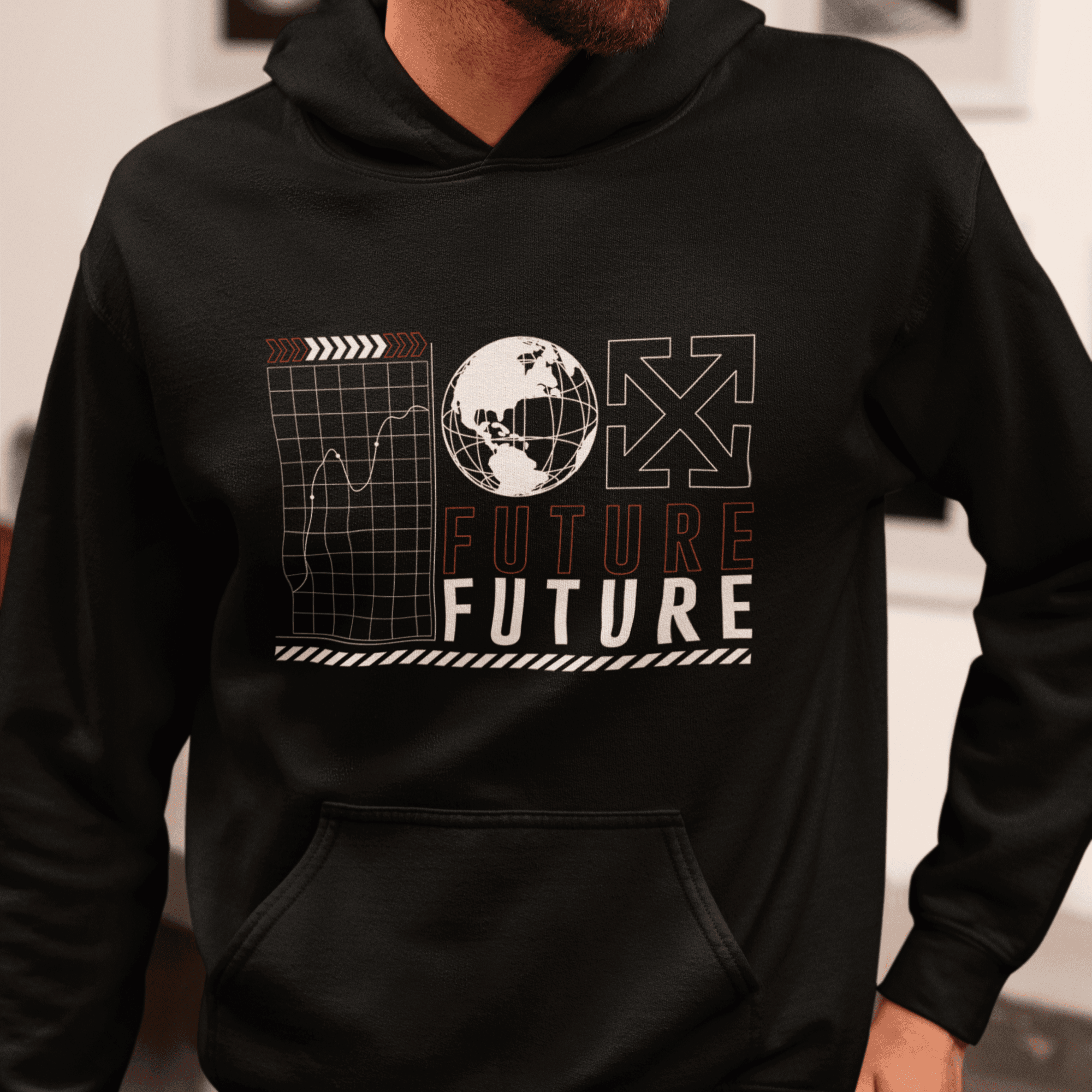 Persepto Future Oversize Hoodie (Kapşonlu Sweatshirt) - Premium Kalite %100 Pamuk