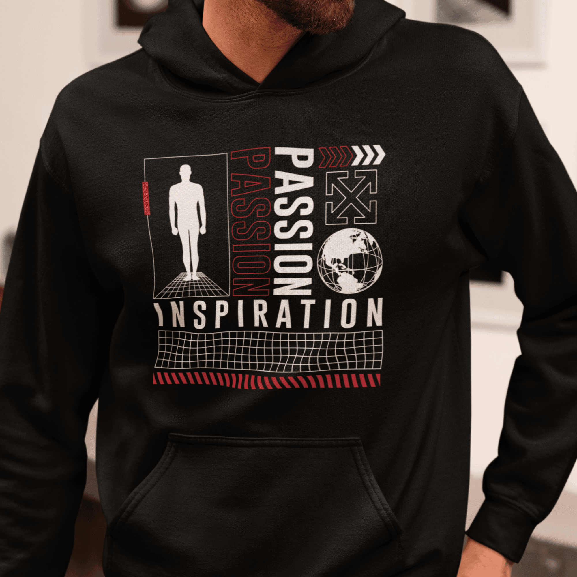 Persepto Inspration Oversize Hoodie (Kapşonlu Sweatshirt) - Premium Kalite %100 Pamuk