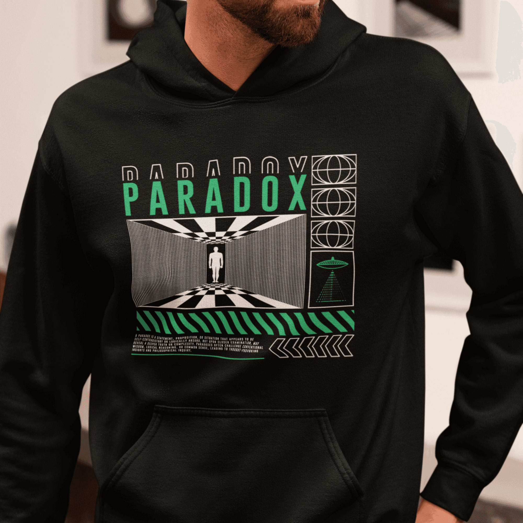 Persepto Paradox Oversize Hoodie (Kapşonlu Sweatshirt) - Premium Kalite %100 Pamuk