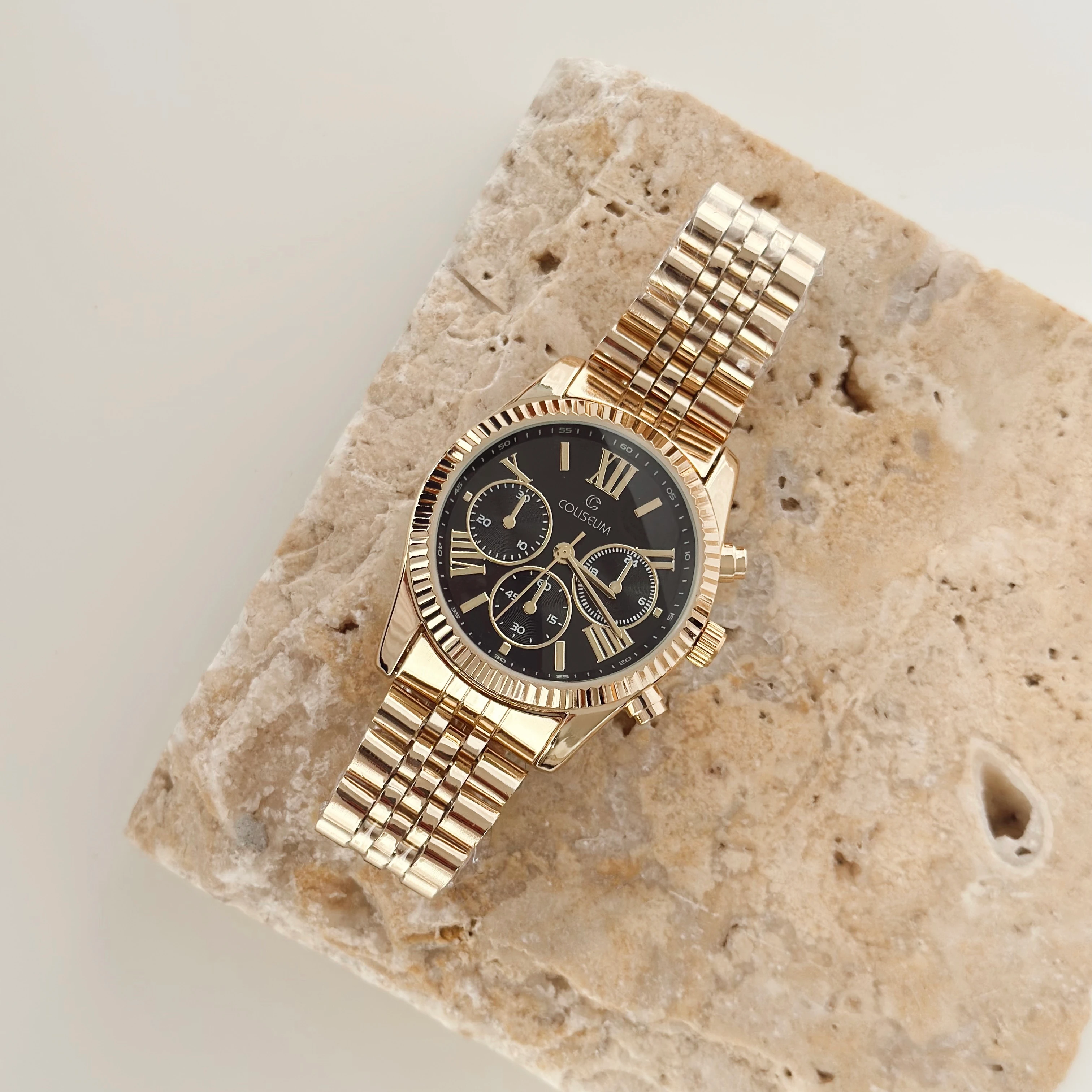 Stor Gold Saat Siyah