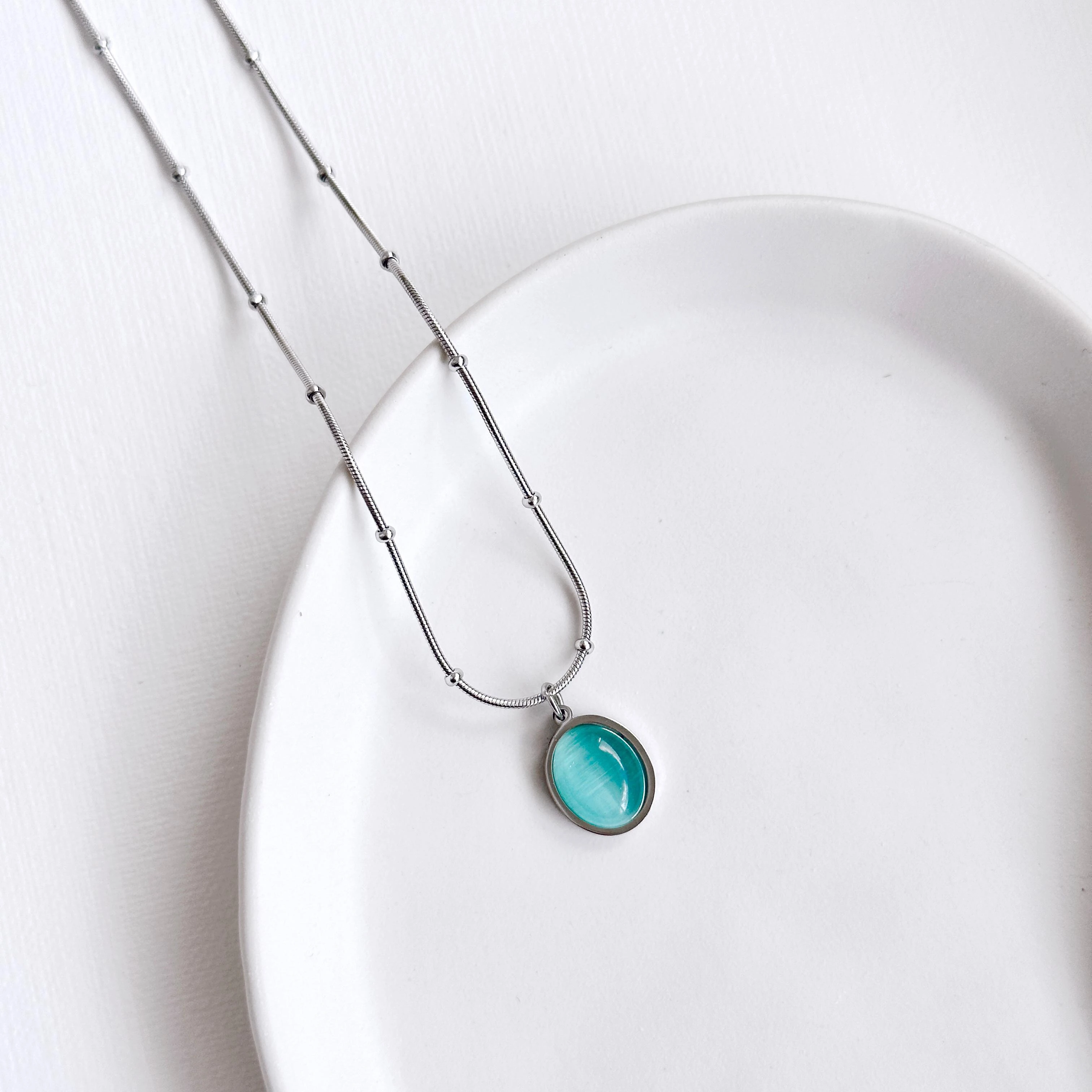 Fenddy Grey Çelik Kolye