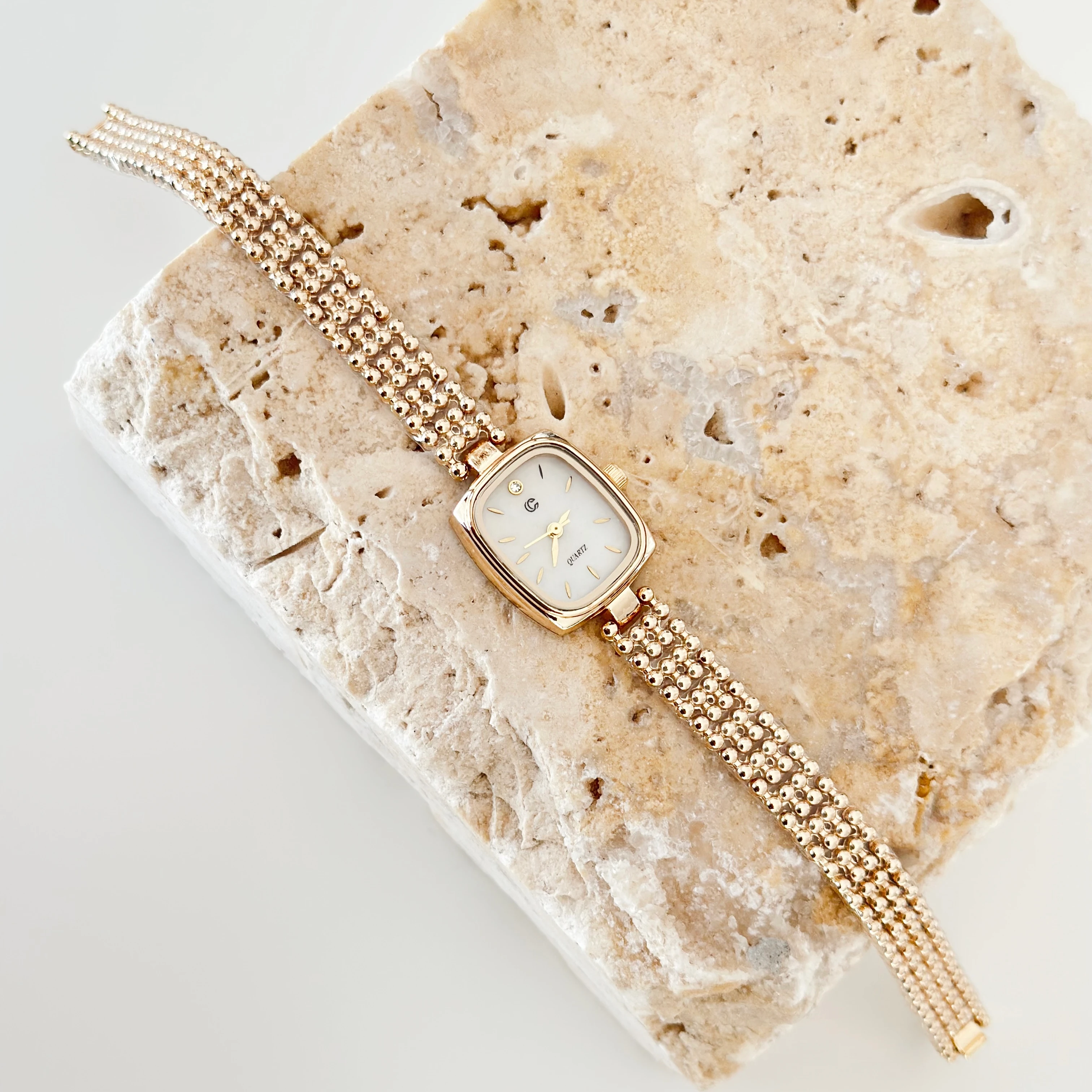 Sion Gold Saat Beyaz