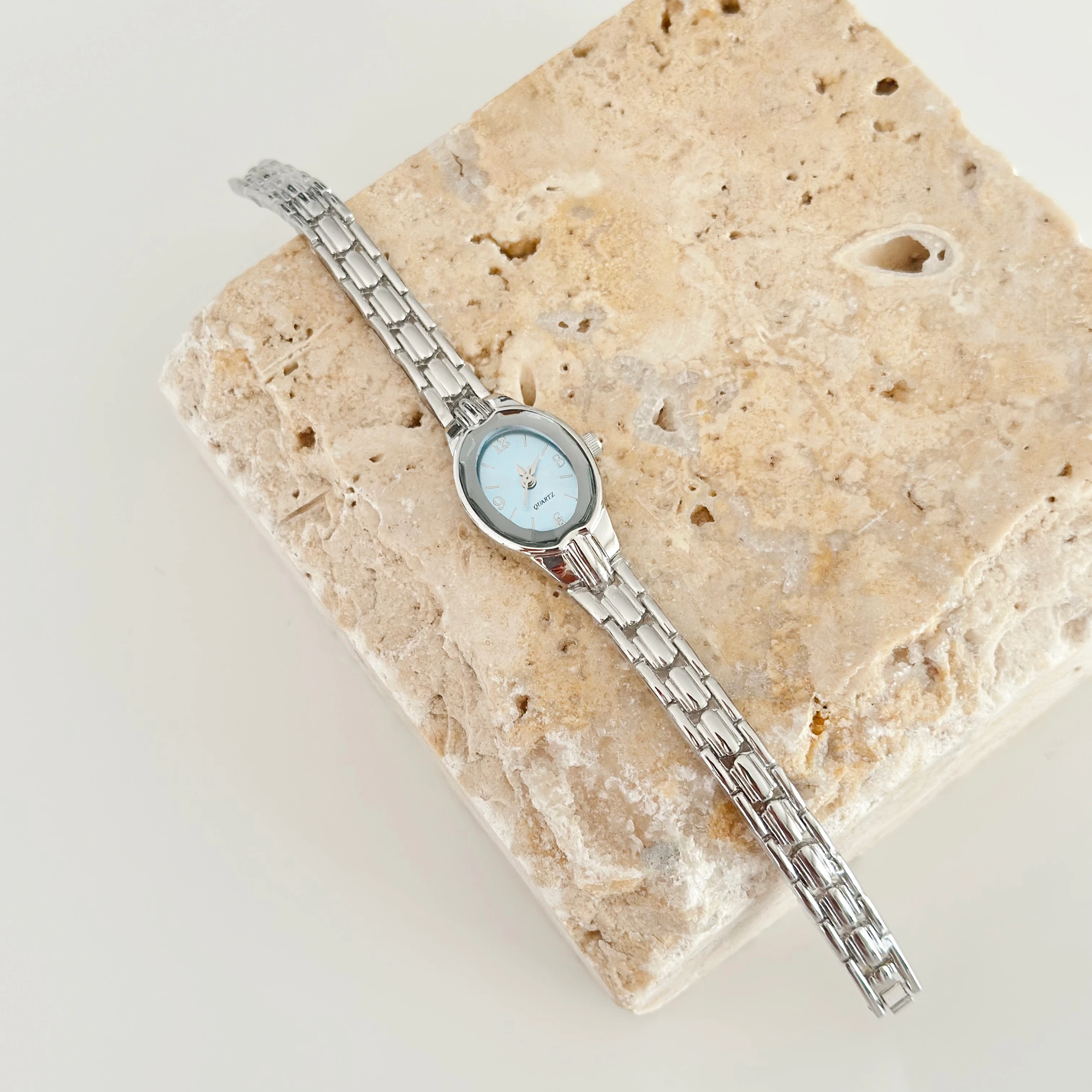 Rive Gümüş Saat Mavi