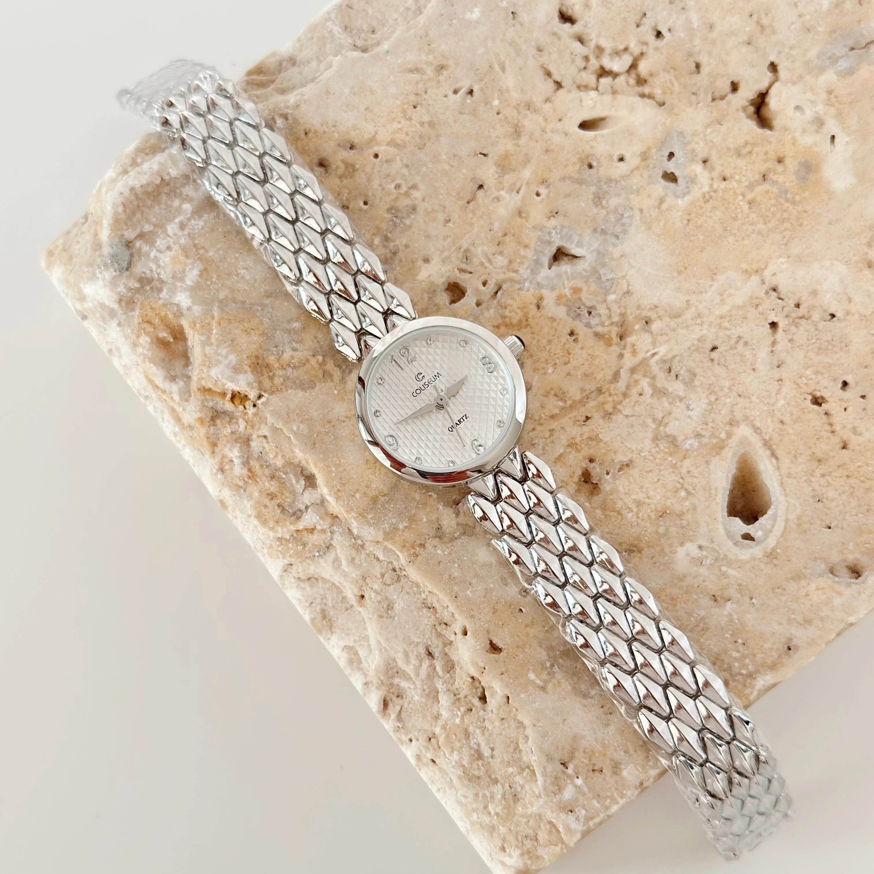 Osier Gümüş Saat Beyaz