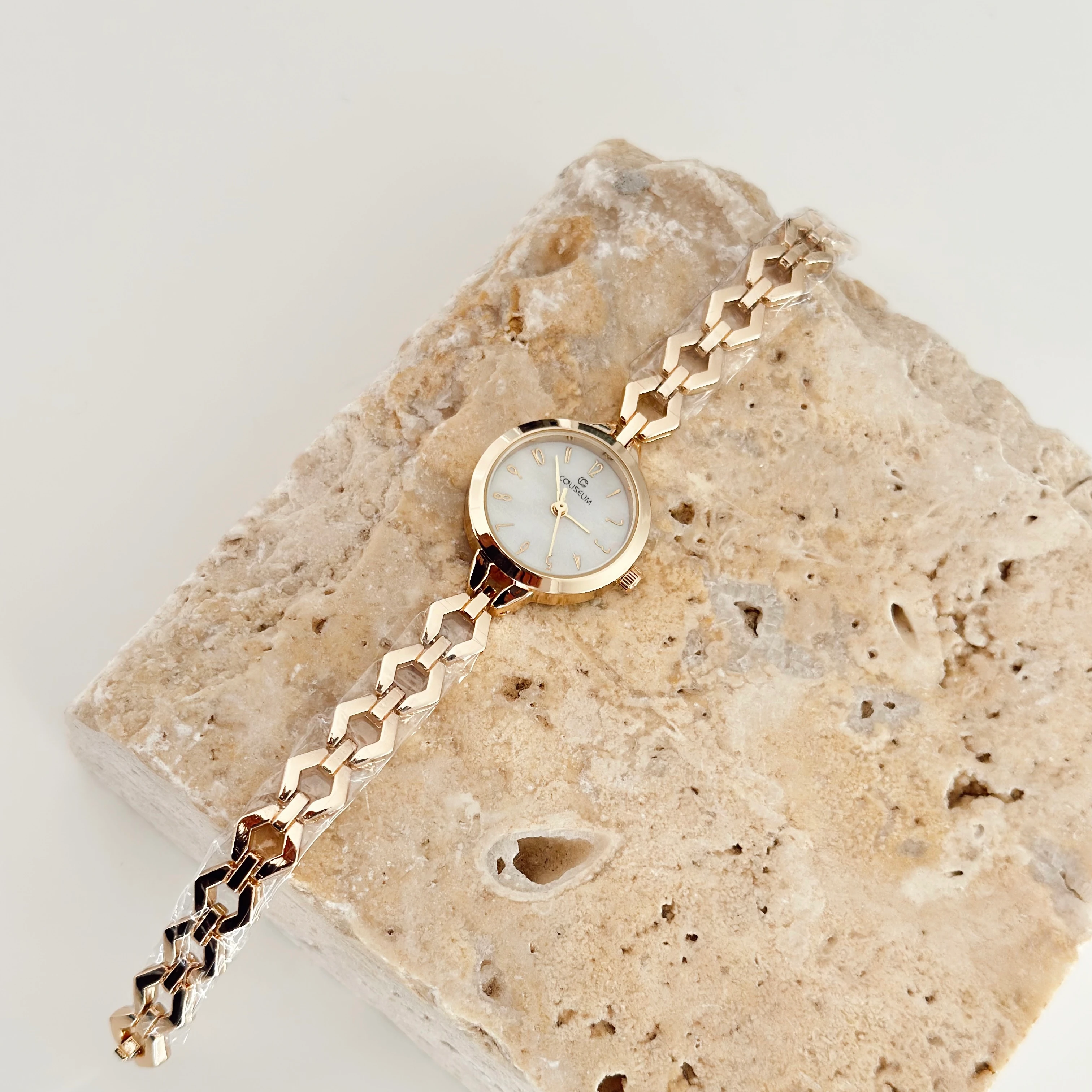 Brisa Gold Saat Beyaz