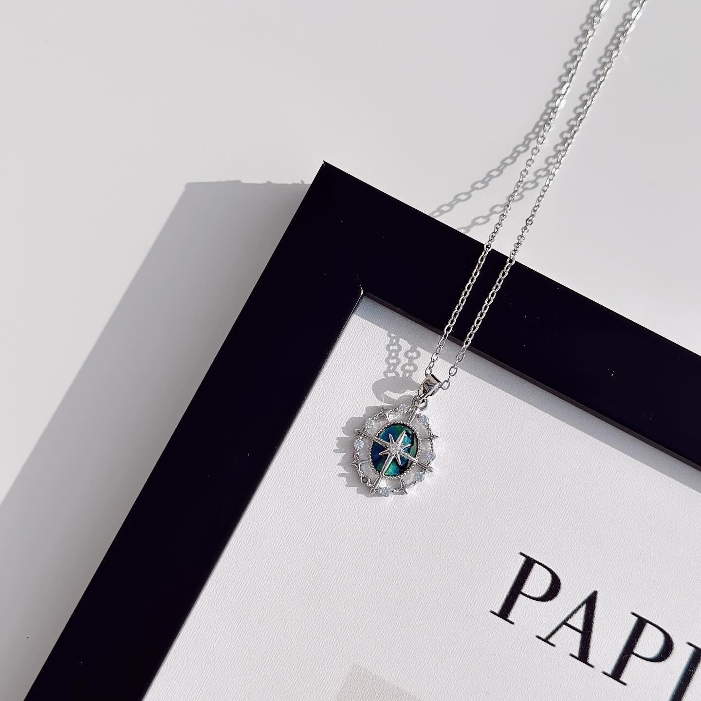 Perla grey Çelik Kolye