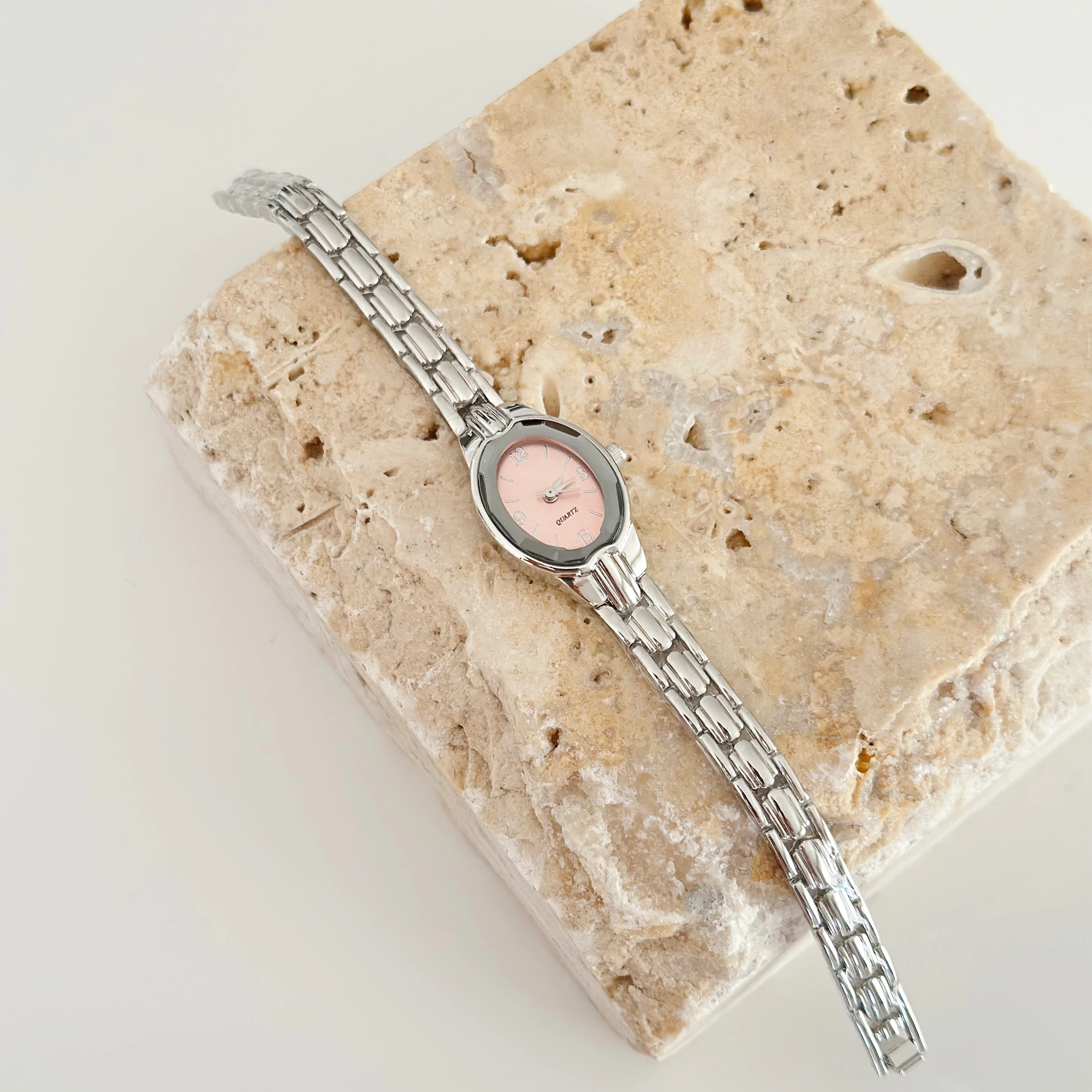 Rive Gümüş Saat Pembe
