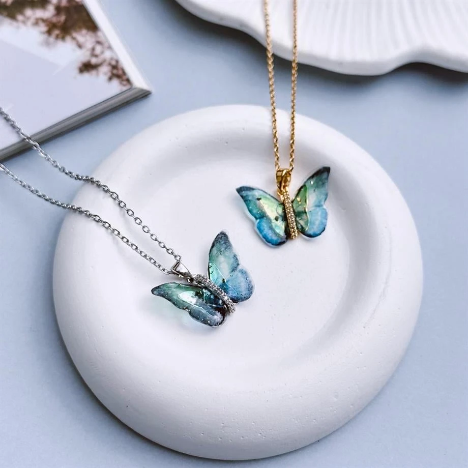 Night Mariposa grey Kolye