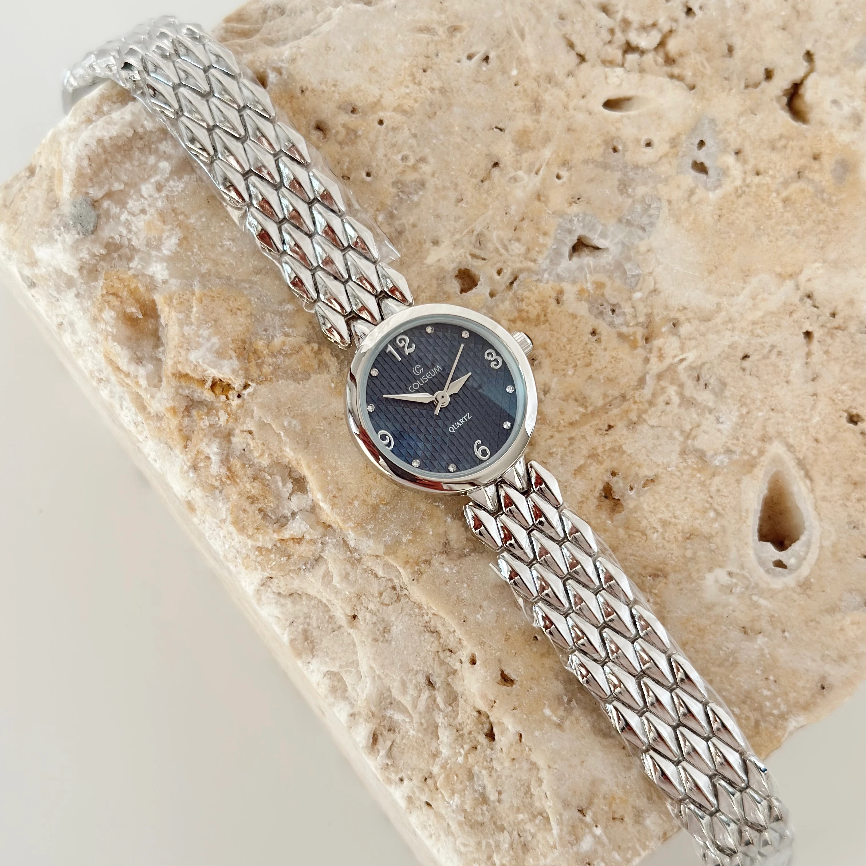 Osier Gümüş Saat Lacivert