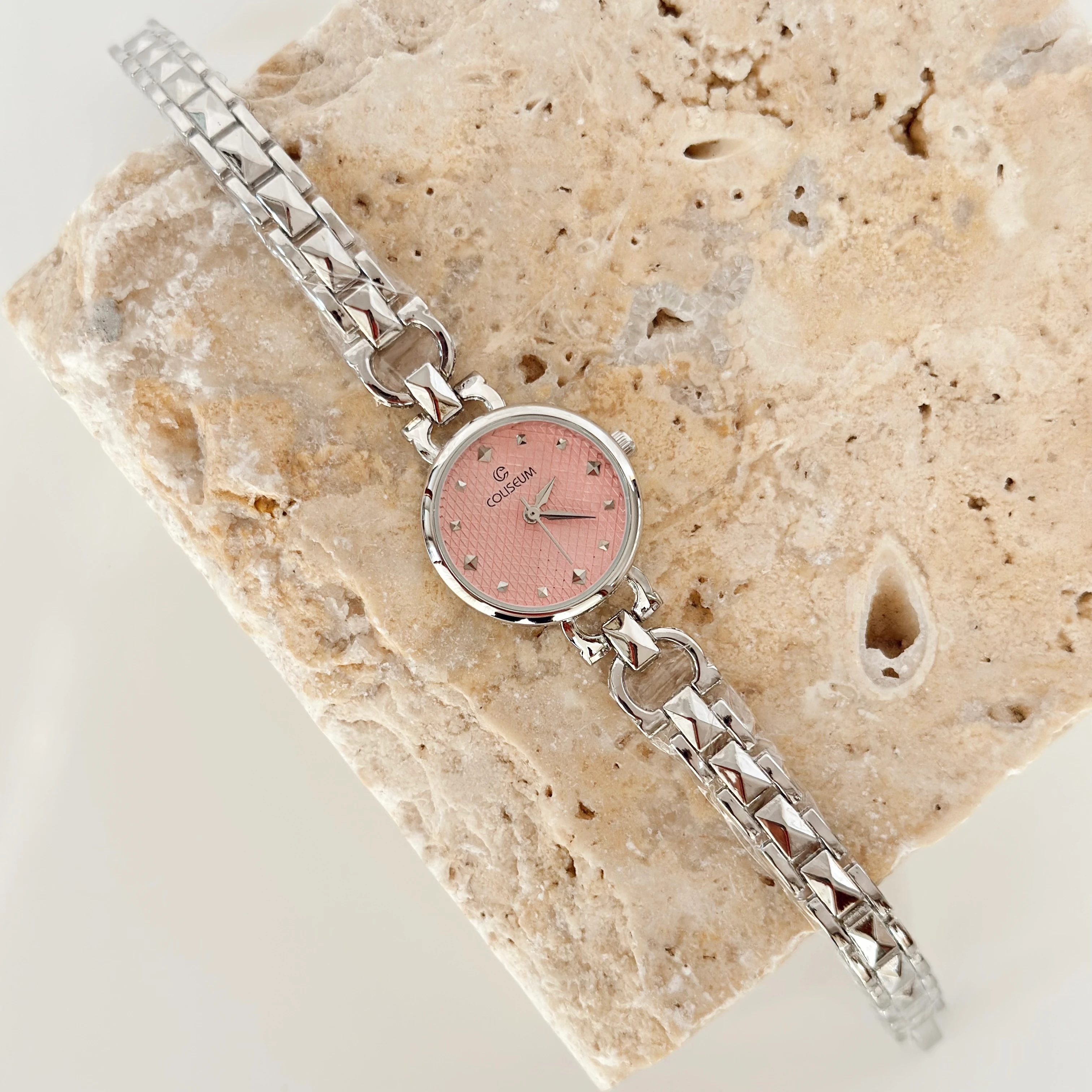 Soilleir Gümüş Saat Pembe