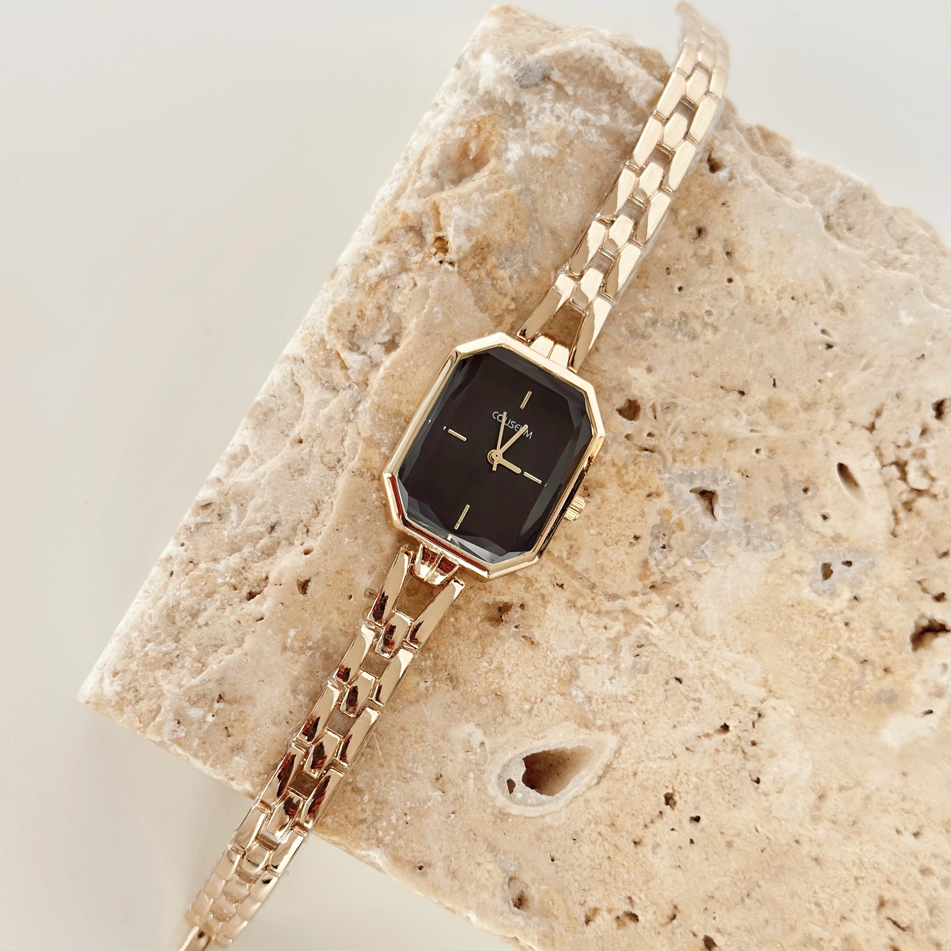 Angulaire Gold Saat Sİyah