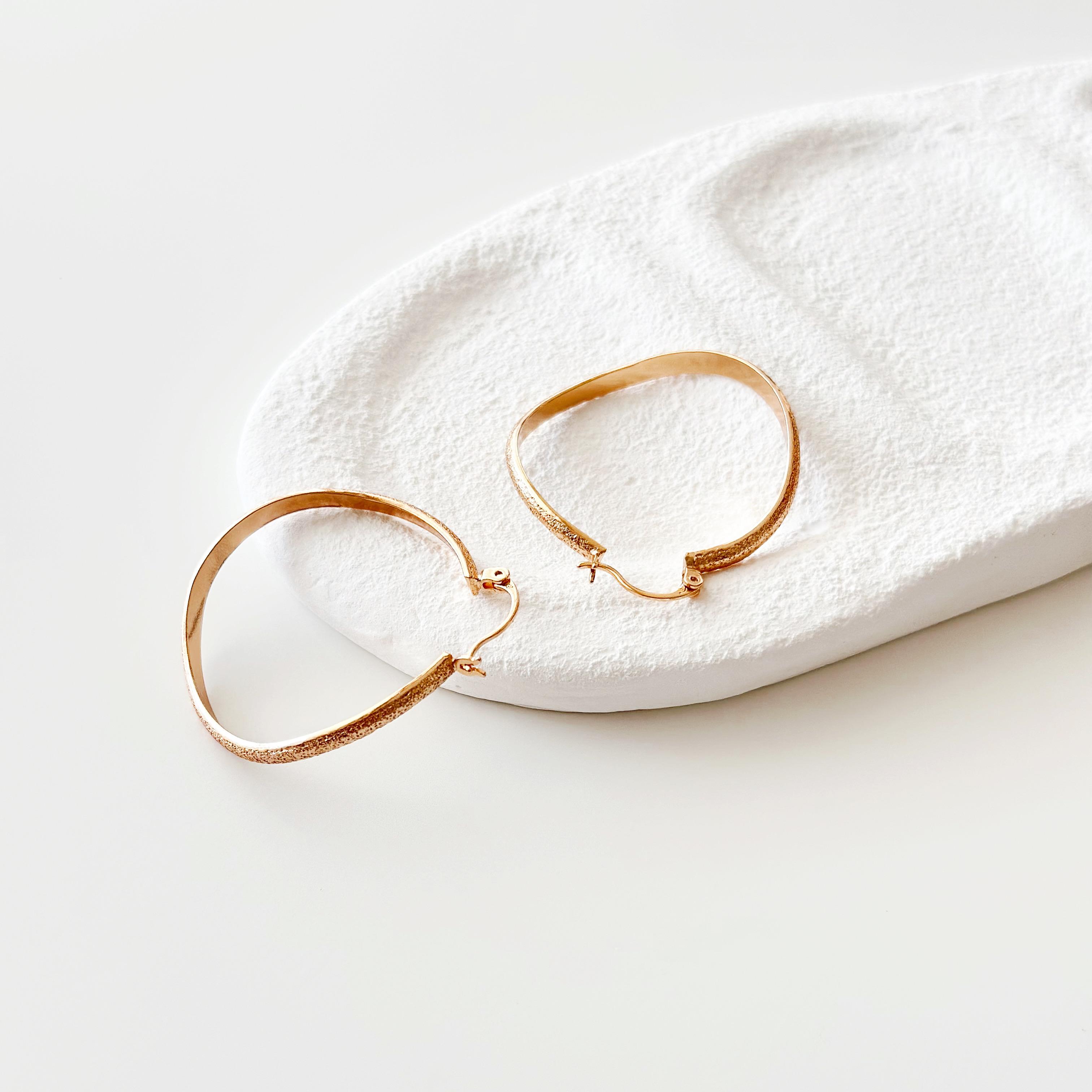 Curved ring Çelik küpe