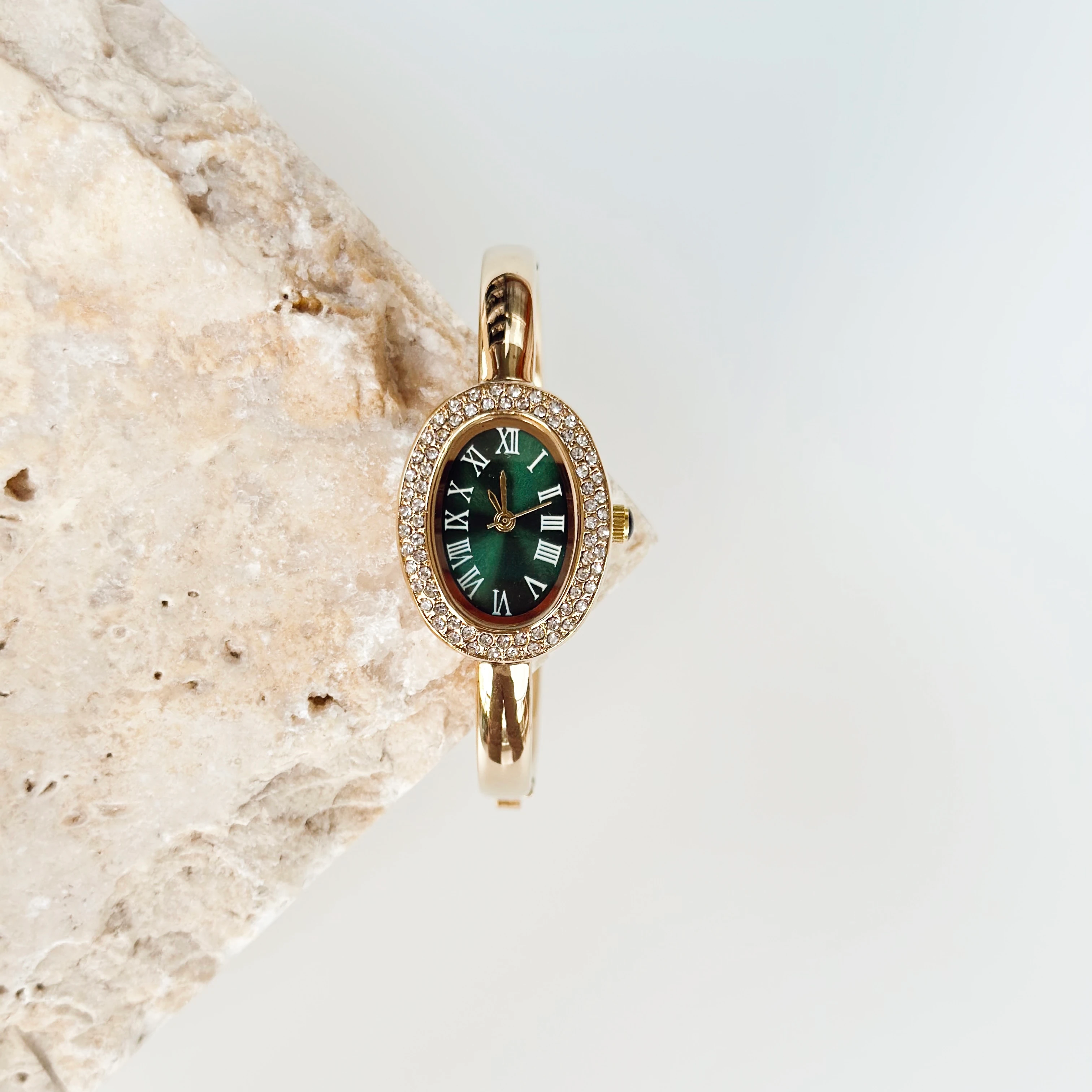 Arden Gold Kelepçe Saat Yeşil