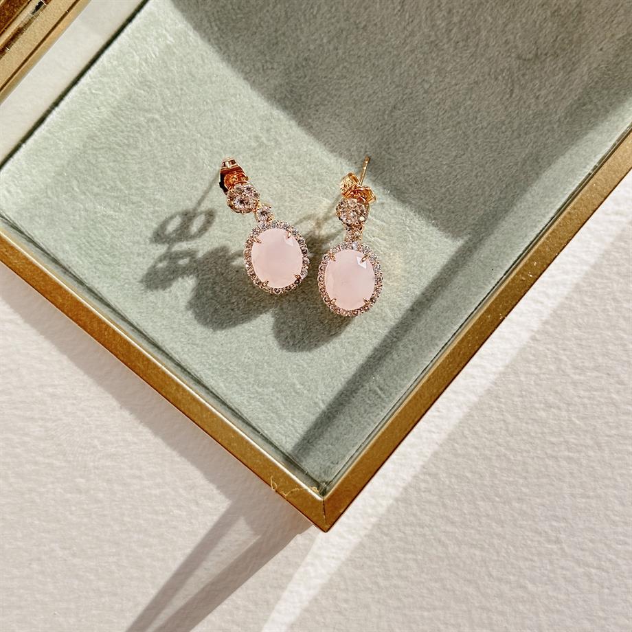 Pembe Xuping Küpe | Çelik